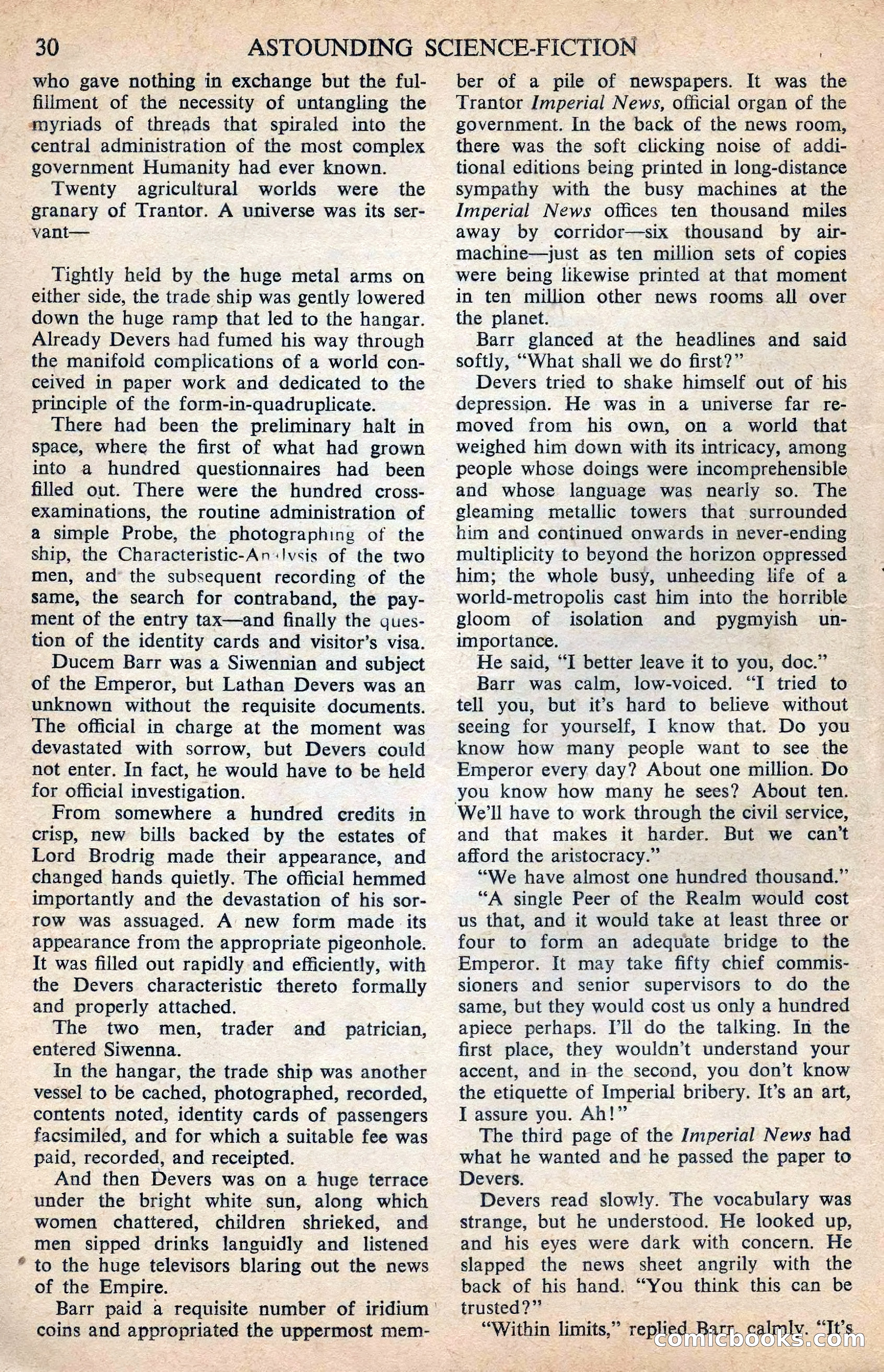 Astounding Science Fiction (British Edition) — page 32 of 68