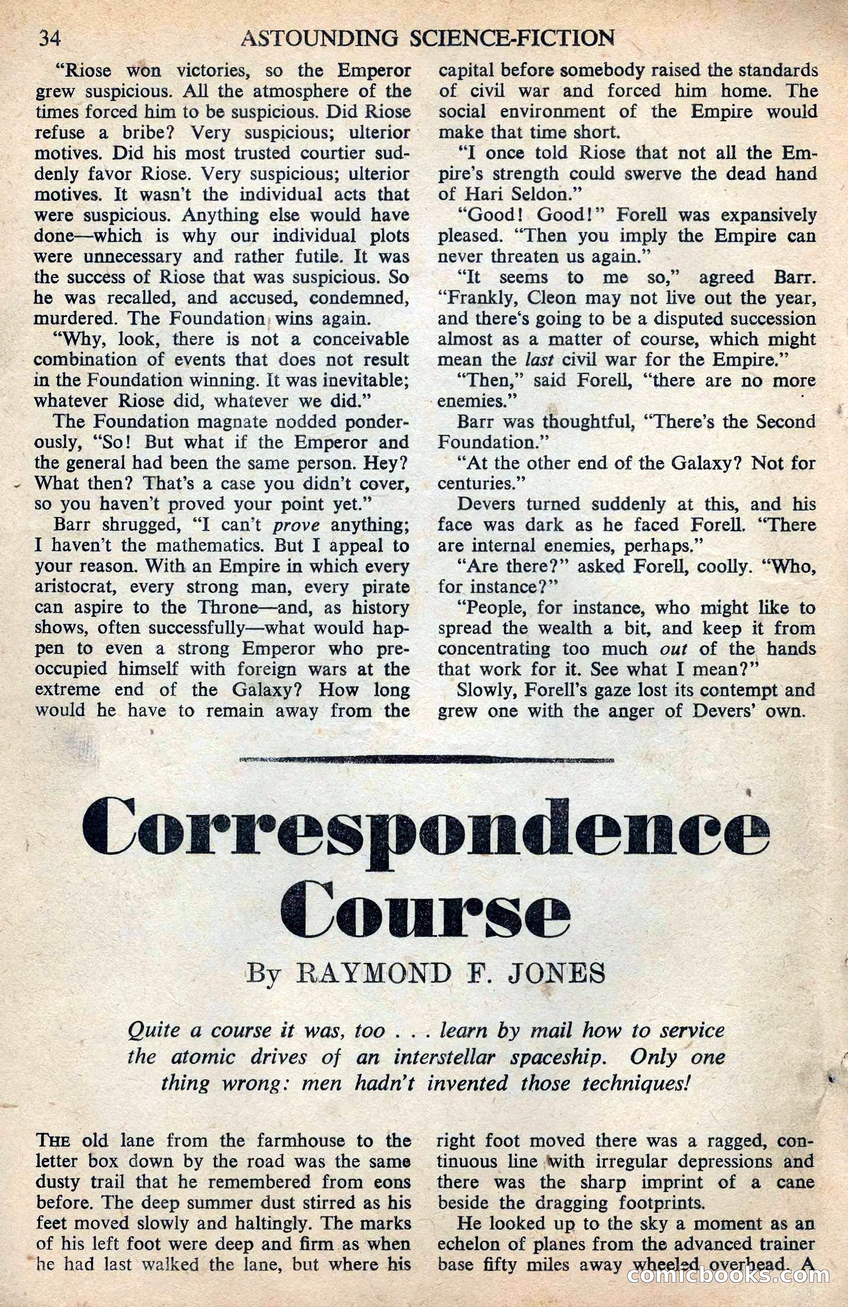 Astounding Science Fiction (British Edition) — page 36 of 68