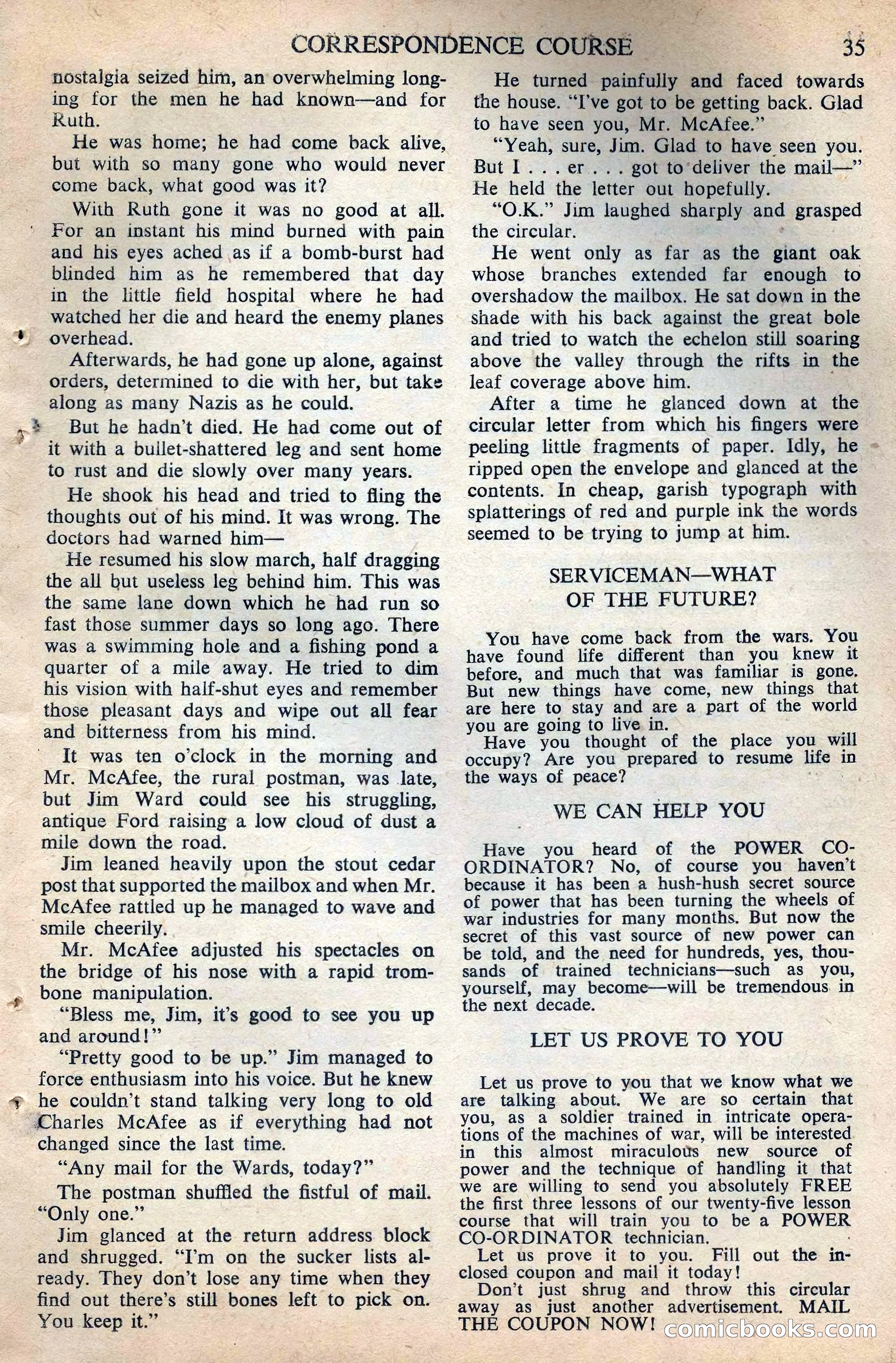 Astounding Science Fiction (British Edition) — page 37 of 68