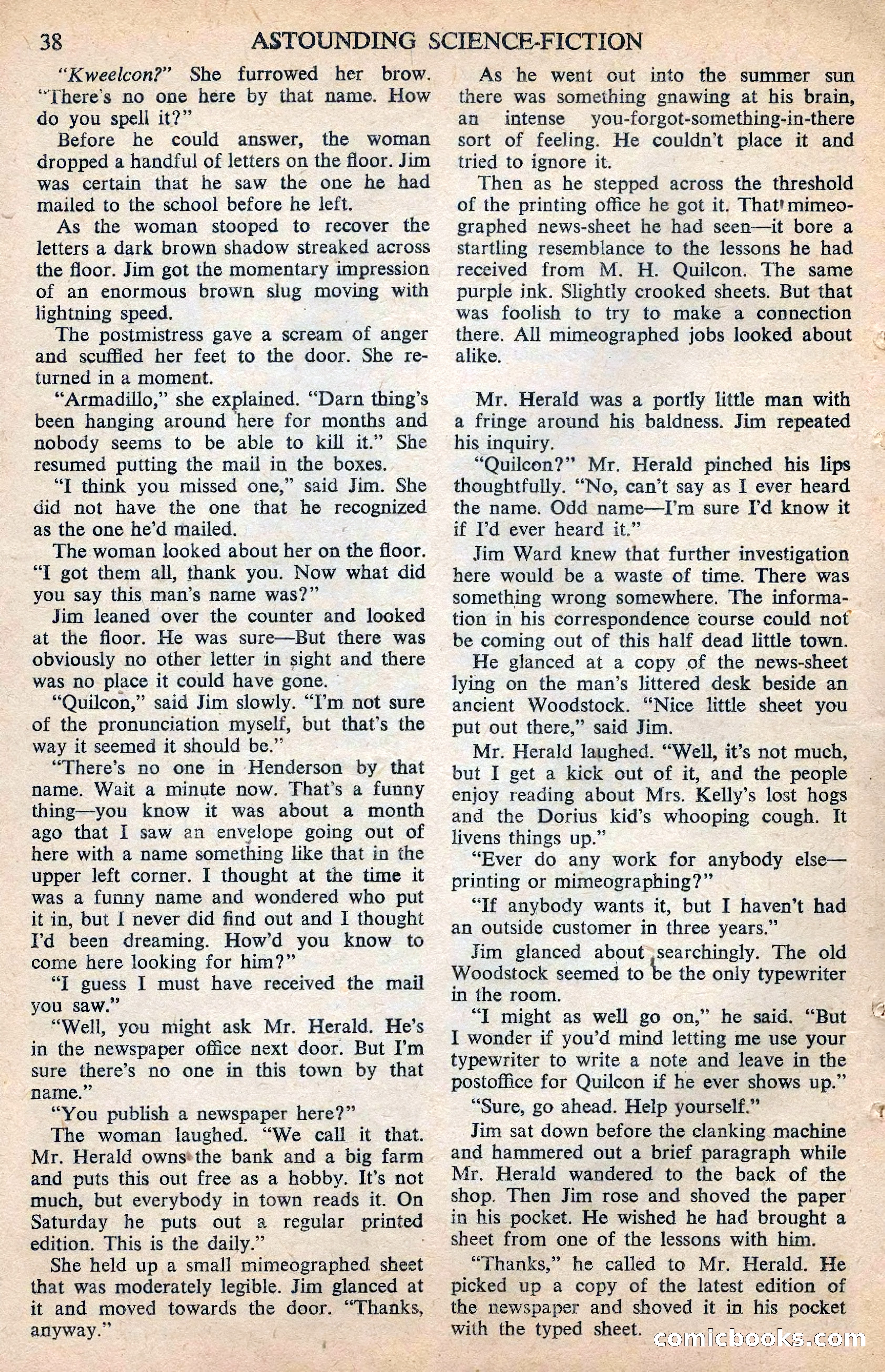 Astounding Science Fiction (British Edition) — page 40 of 68