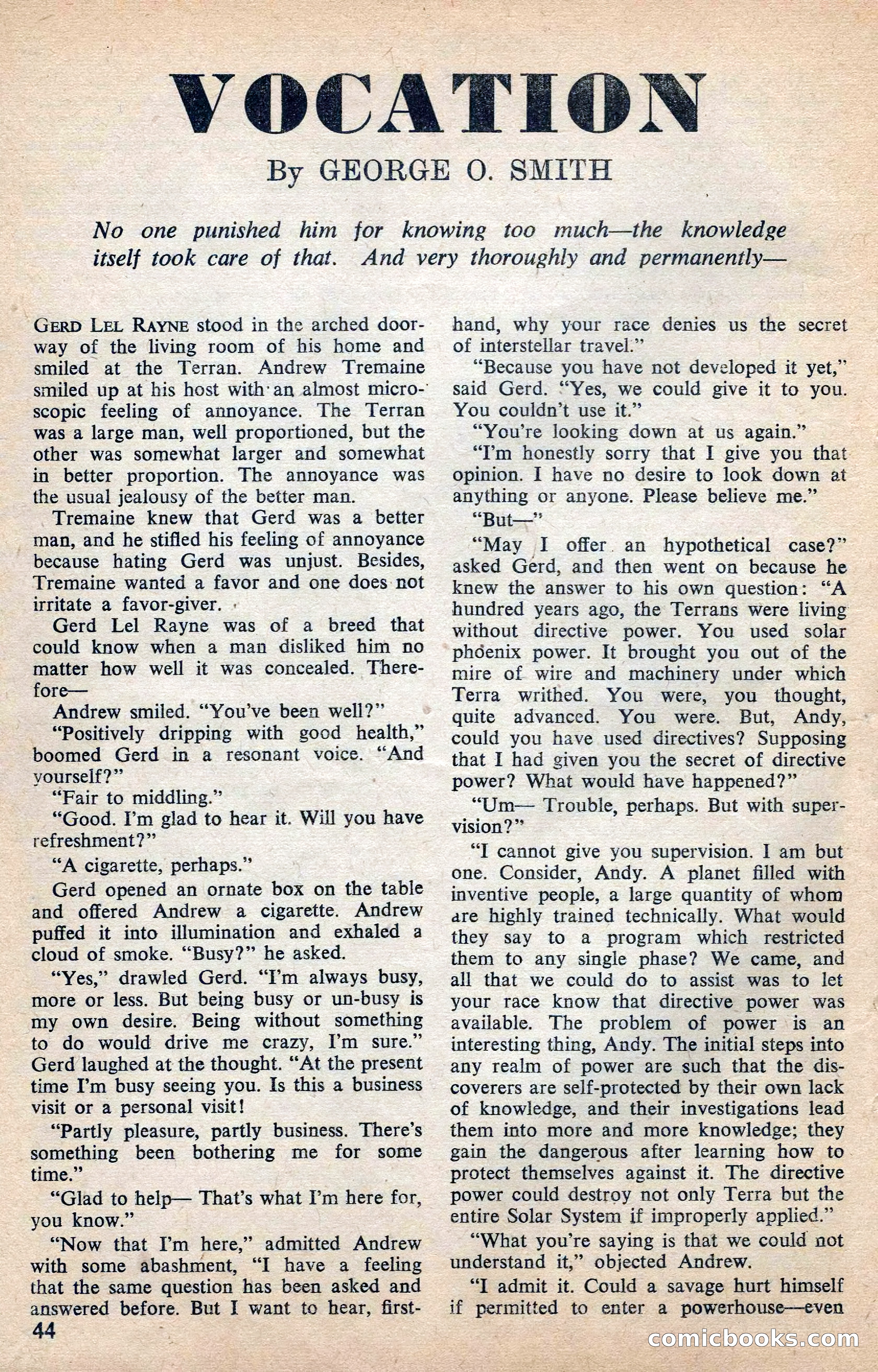 Astounding Science Fiction (British Edition) — page 46 of 68
