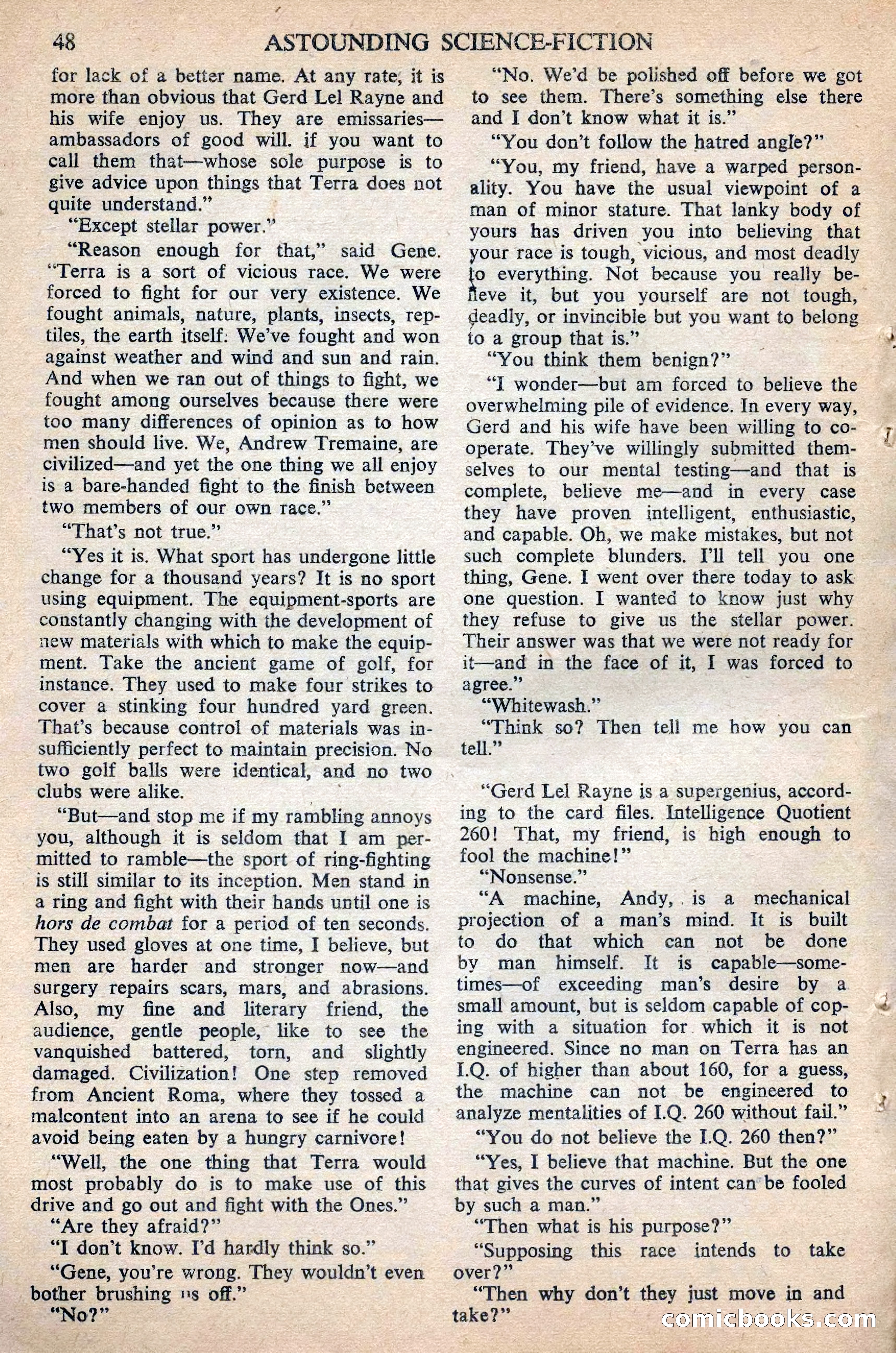 Astounding Science Fiction (British Edition) — page 50 of 68