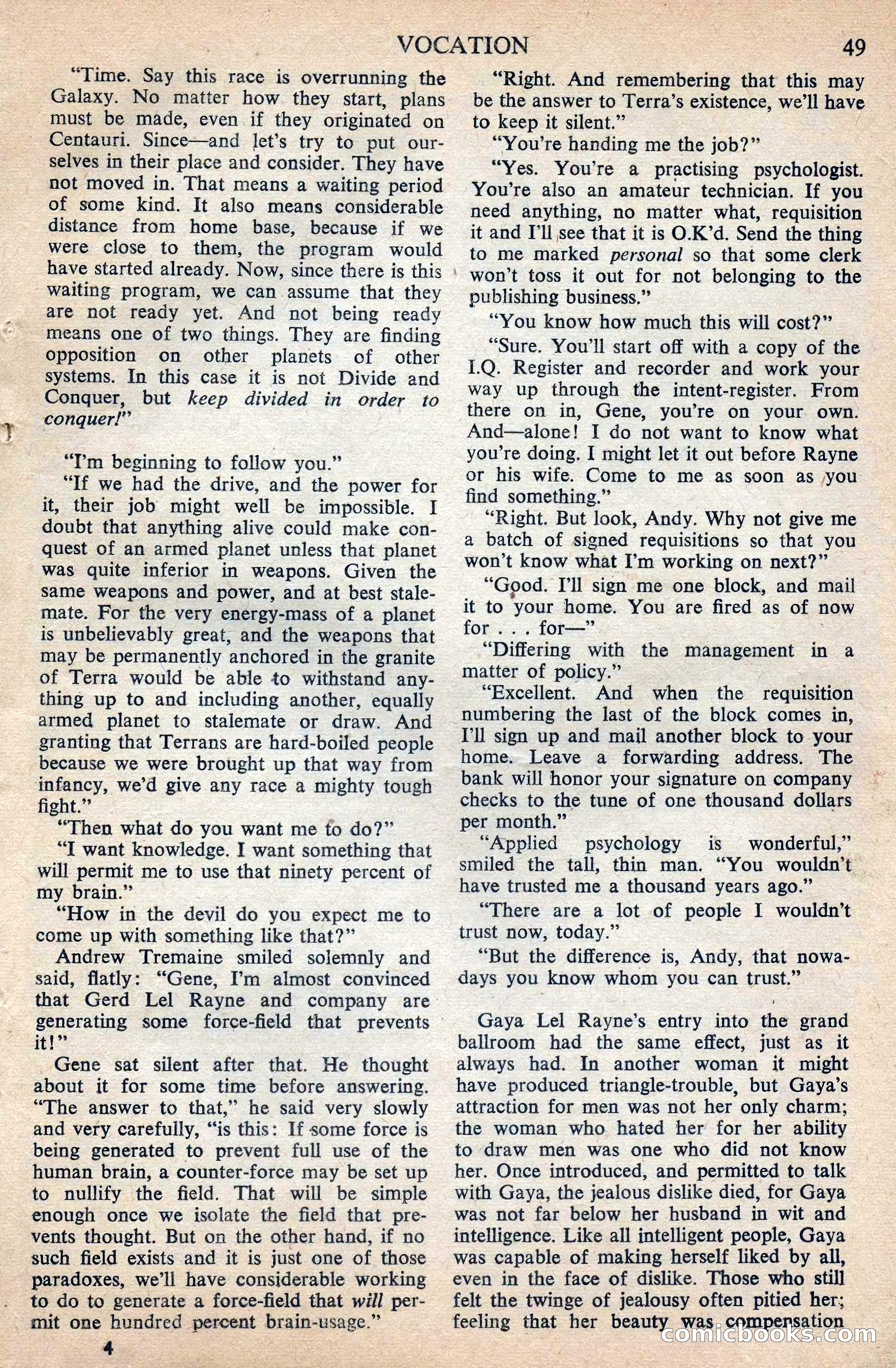 Astounding Science Fiction (British Edition) — page 51 of 68