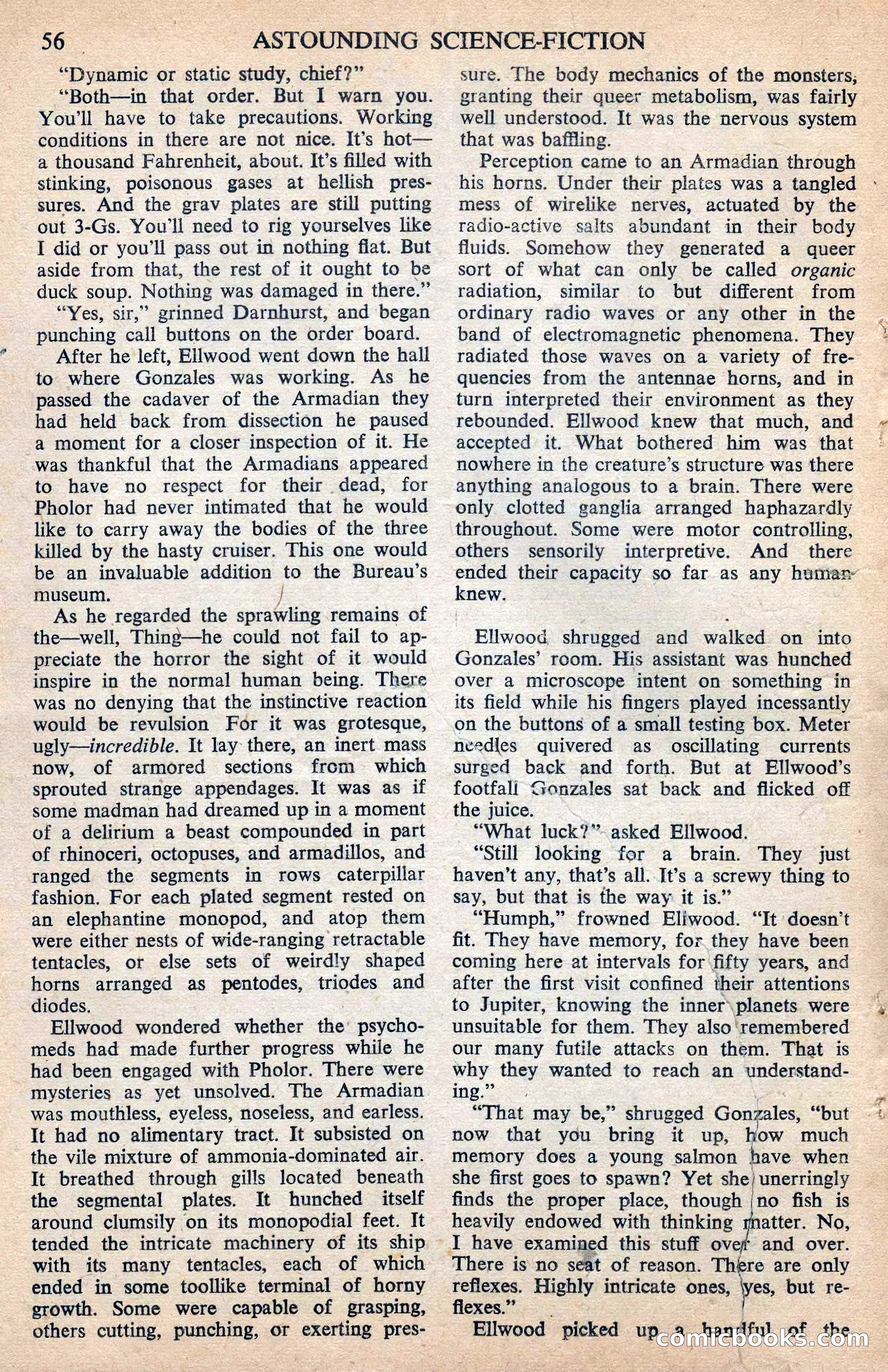 Astounding Science Fiction (British Edition) — page 58 of 68
