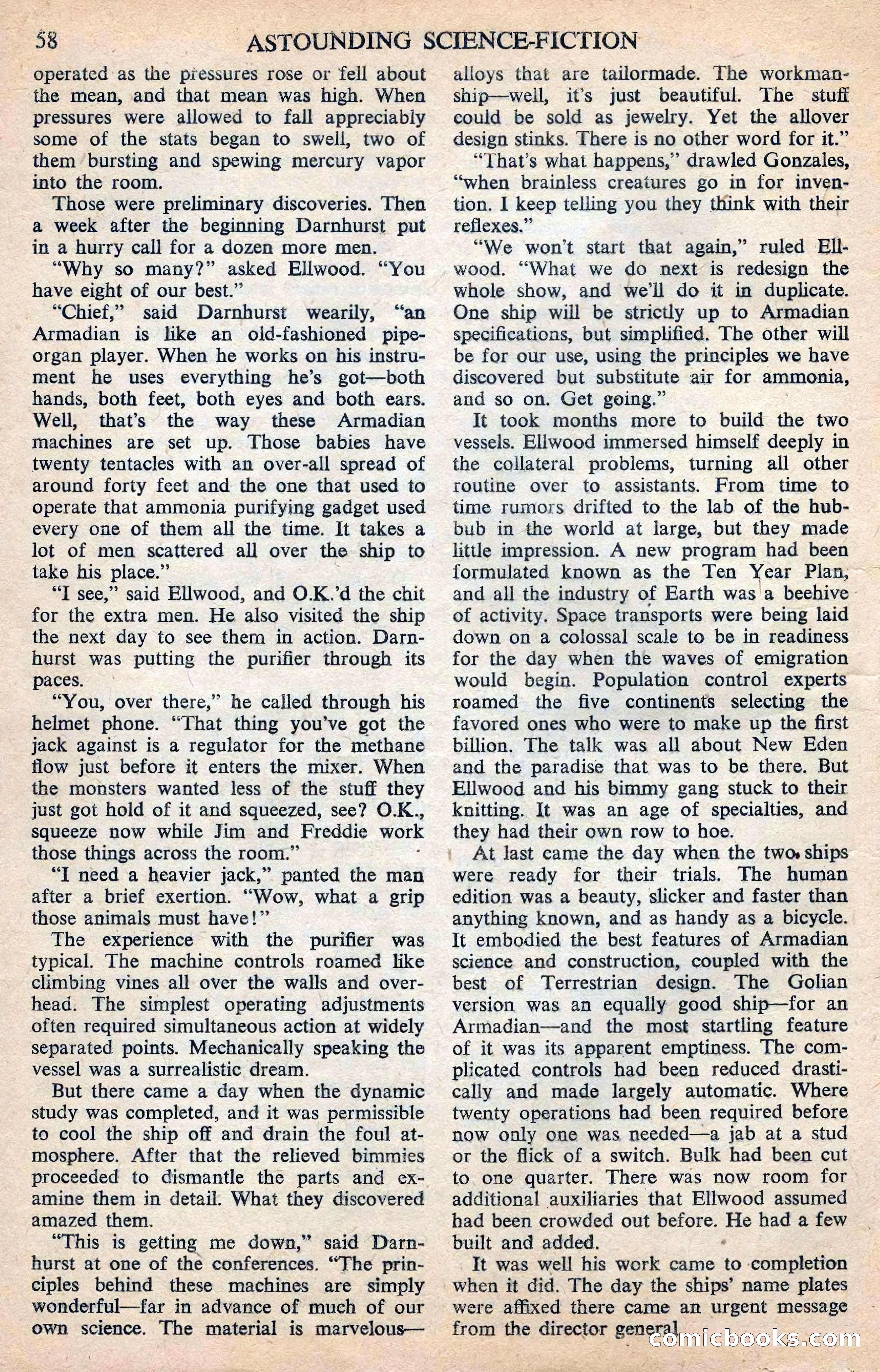 Astounding Science Fiction (British Edition) — page 60 of 68