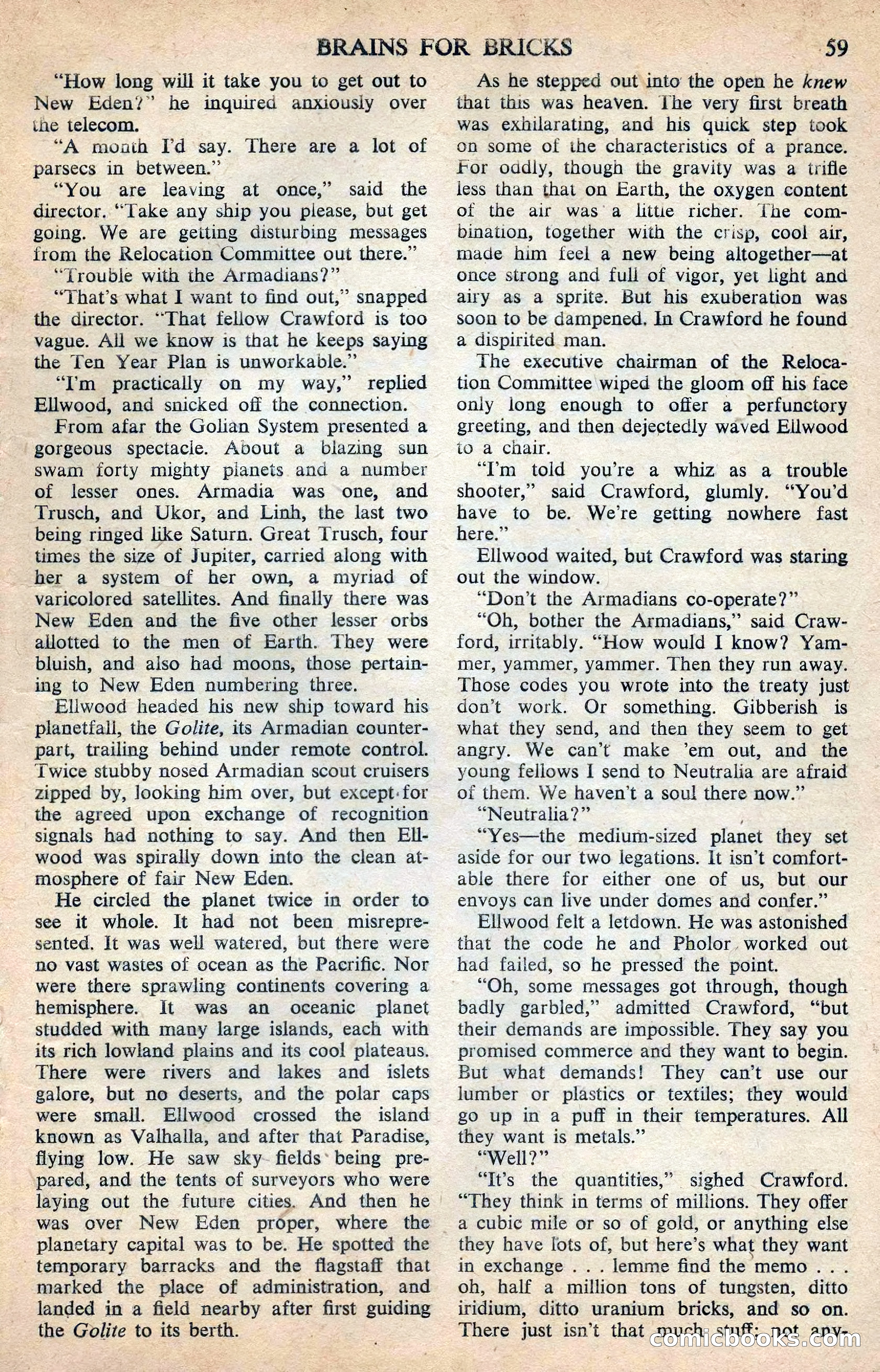 Astounding Science Fiction (British Edition) — page 61 of 68