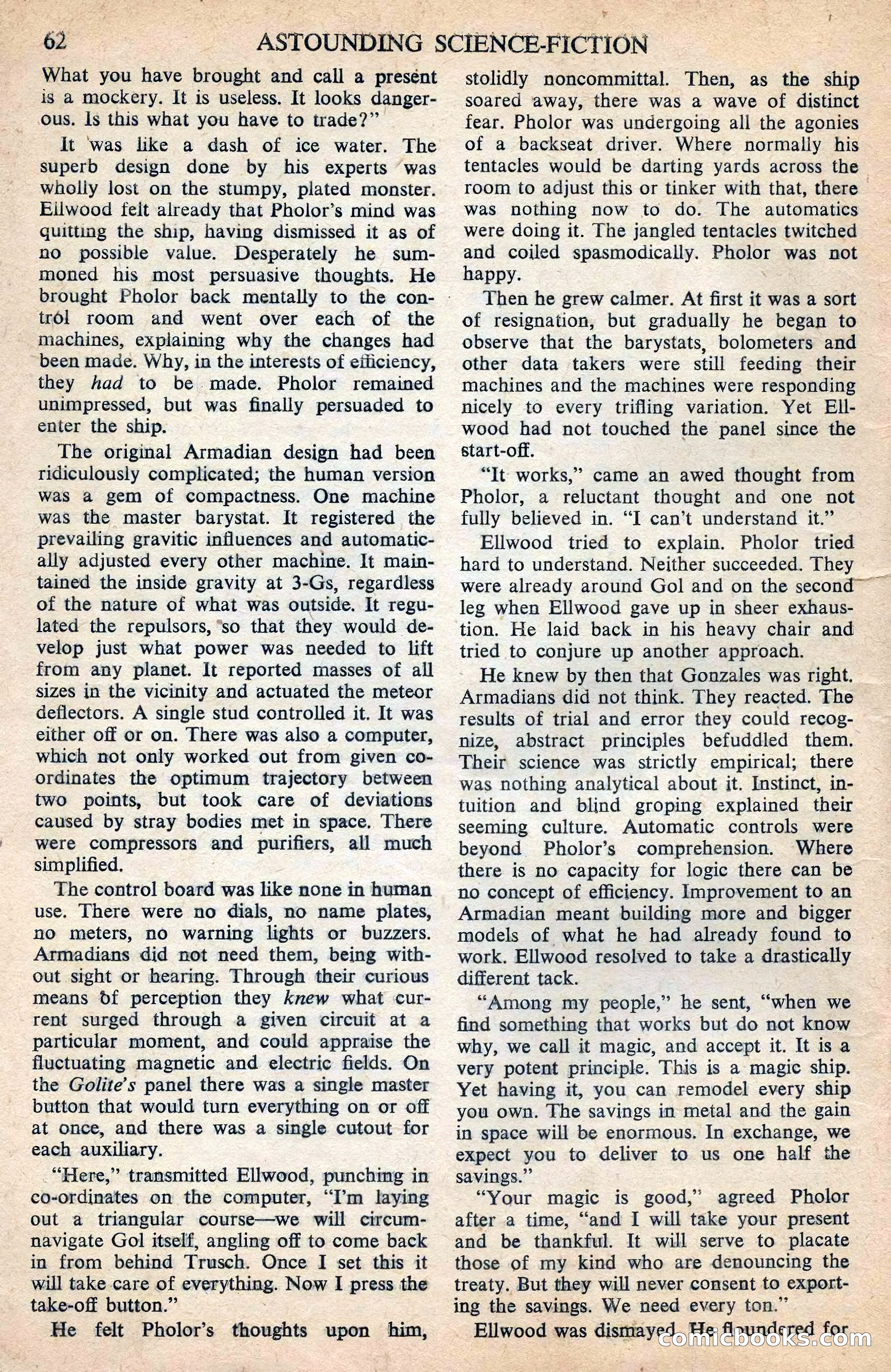 Astounding Science Fiction (British Edition) — page 64 of 68