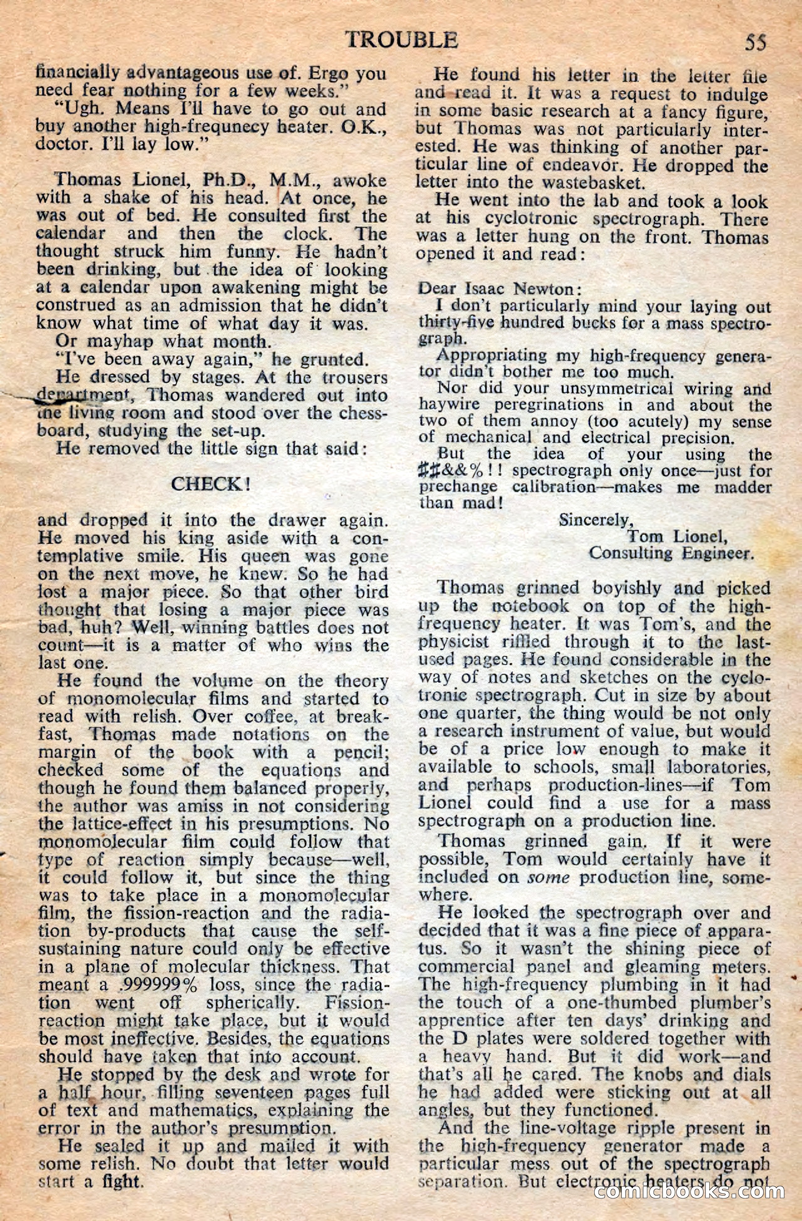 Astounding Science Fiction, June 1947 — page 57 of 68