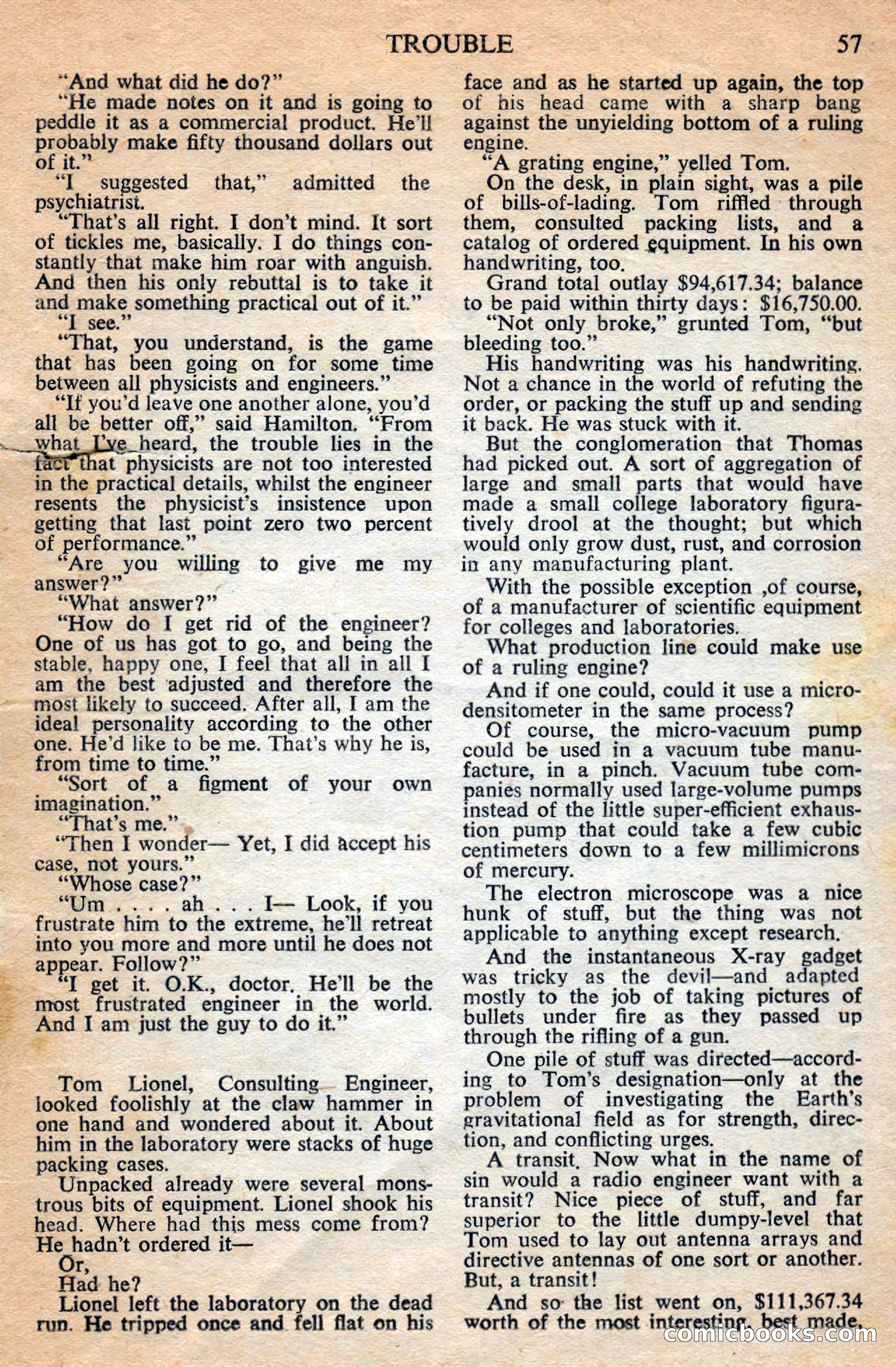 Astounding Science Fiction, June 1947 — page 59 of 68