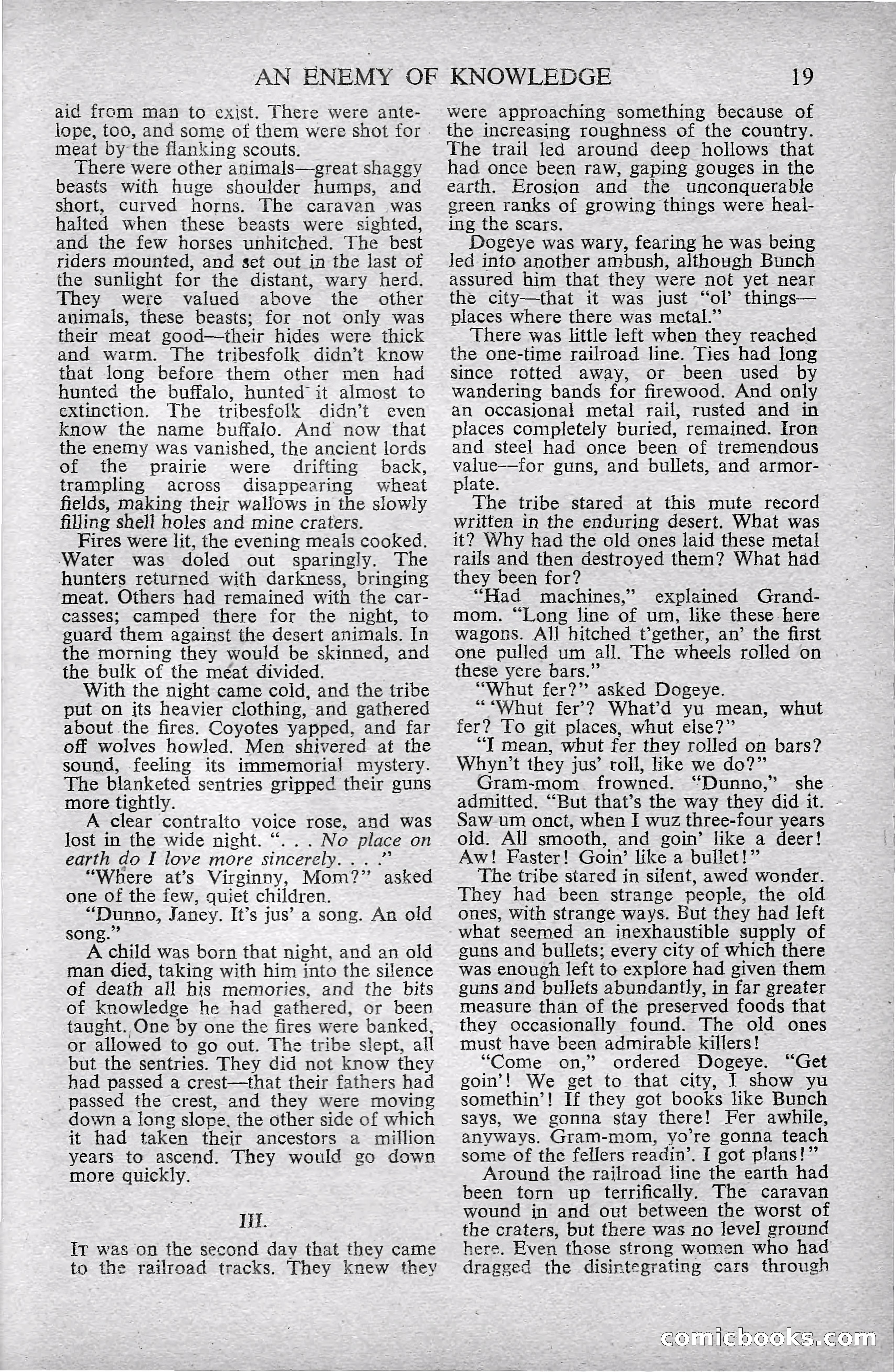 Astounding Science Fiction, October 1947 — page 21 of 68