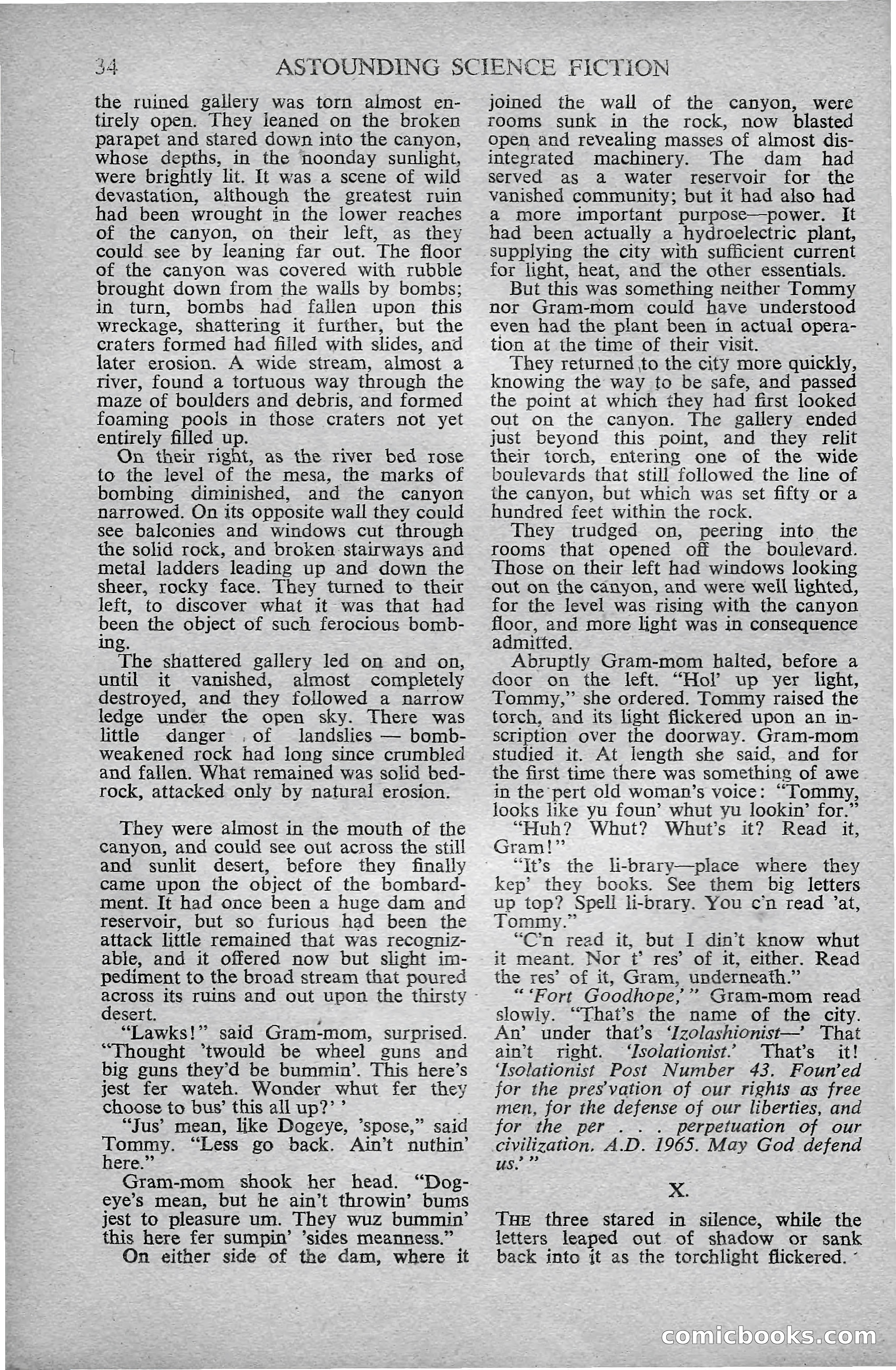 Astounding Science Fiction, October 1947 — page 36 of 68