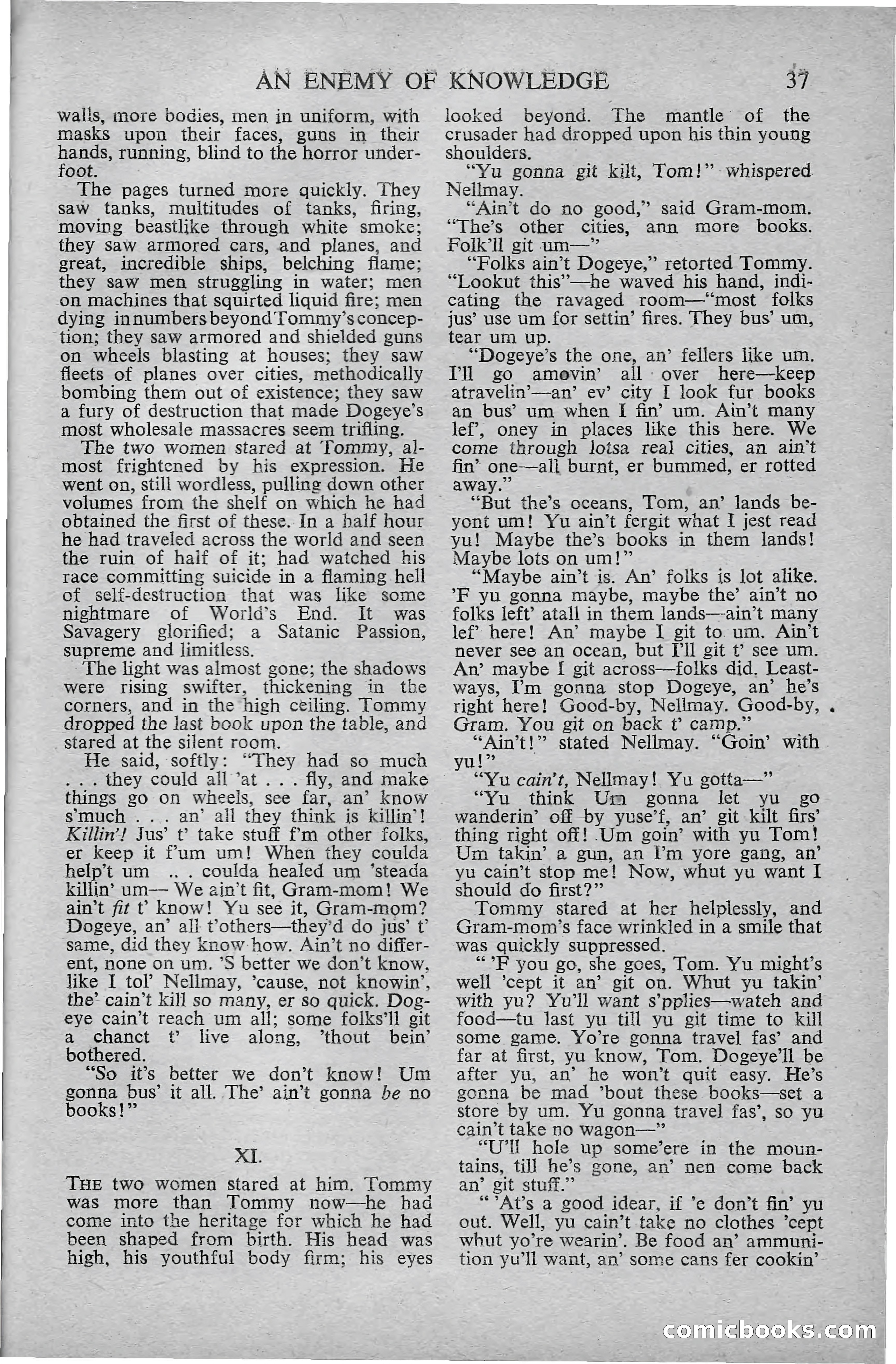 Astounding Science Fiction, October 1947 — page 39 of 68