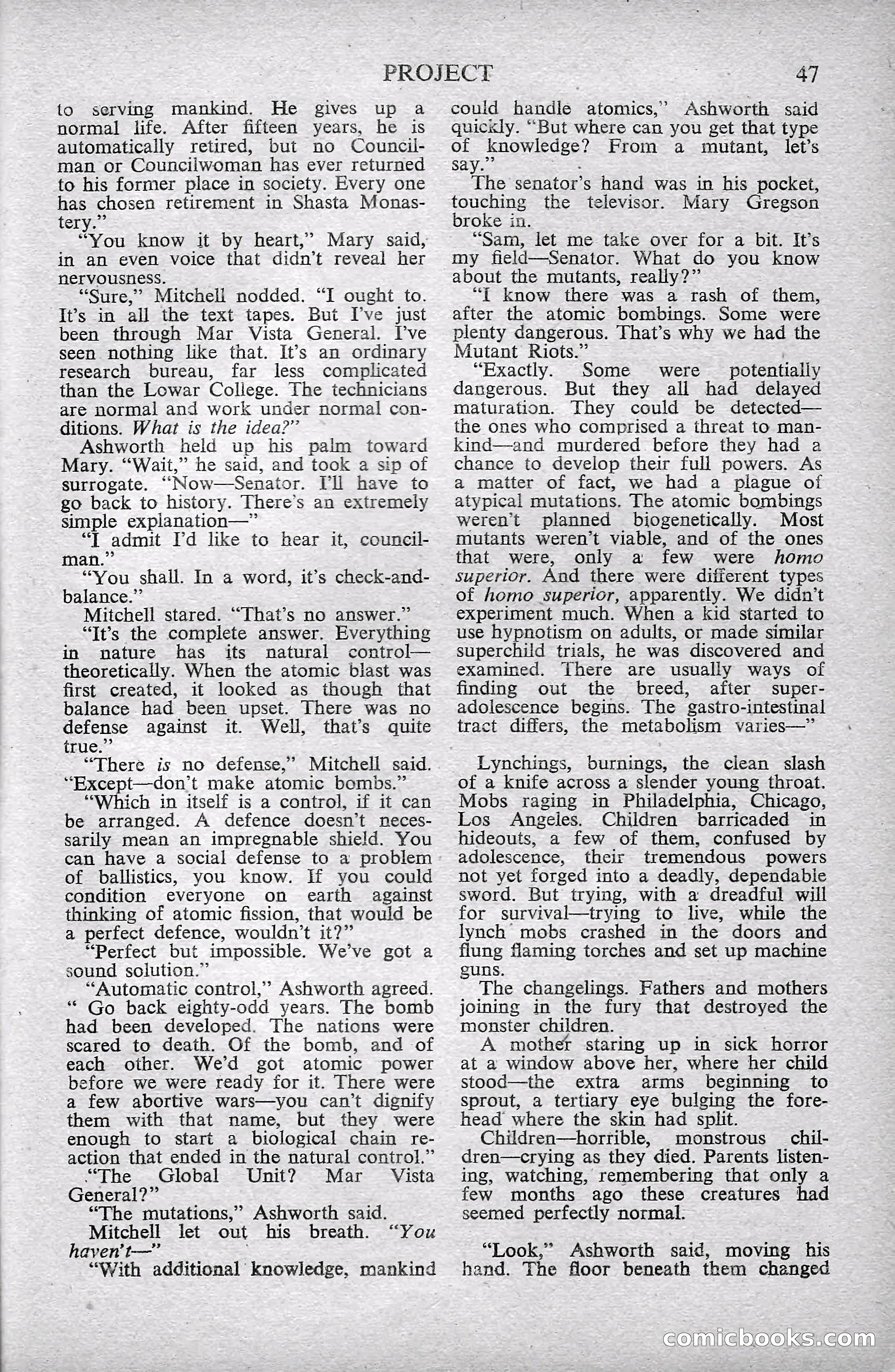Astounding Science Fiction, October 1947 — page 49 of 68