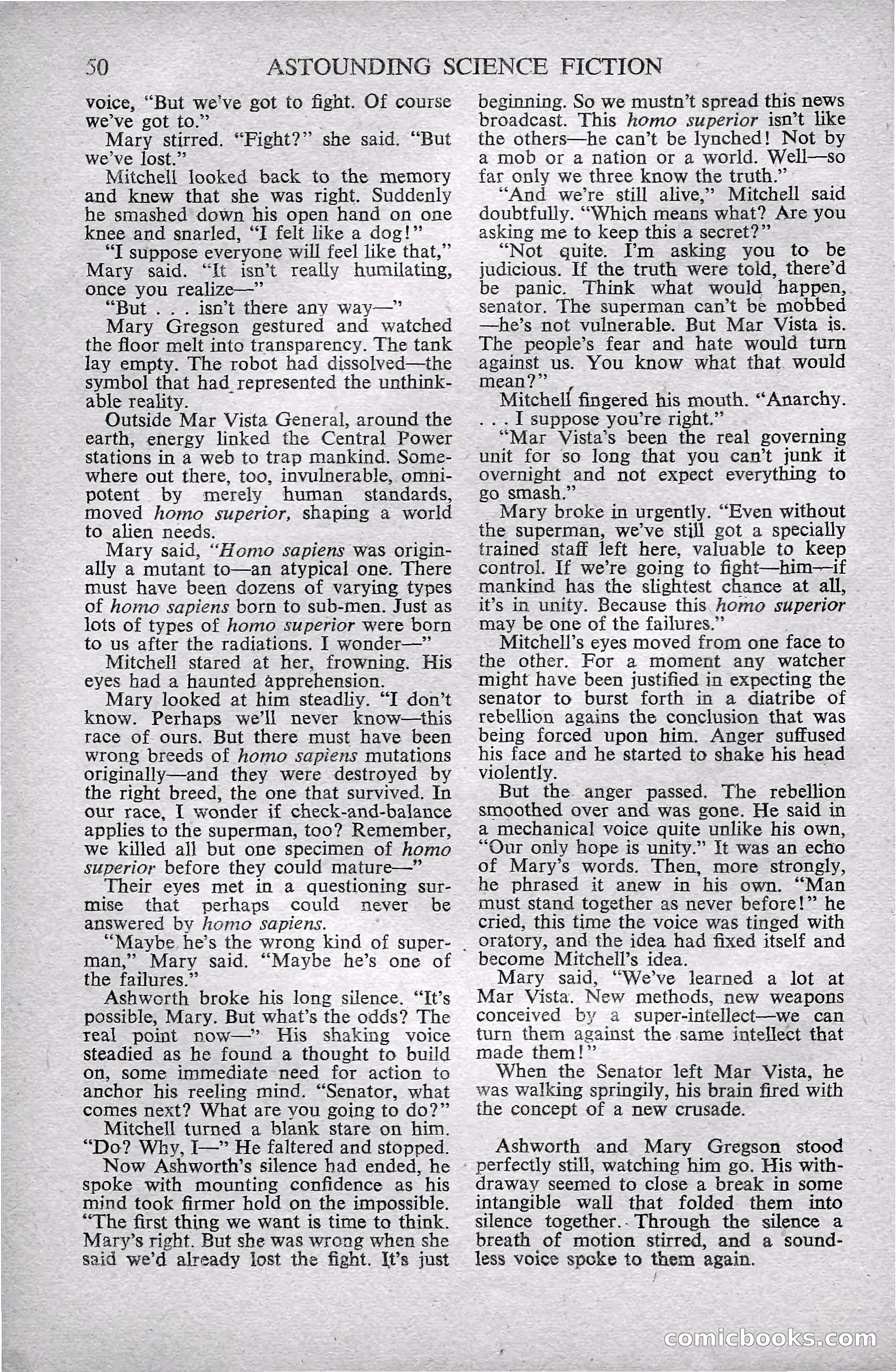 Astounding Science Fiction, October 1947 — page 52 of 68