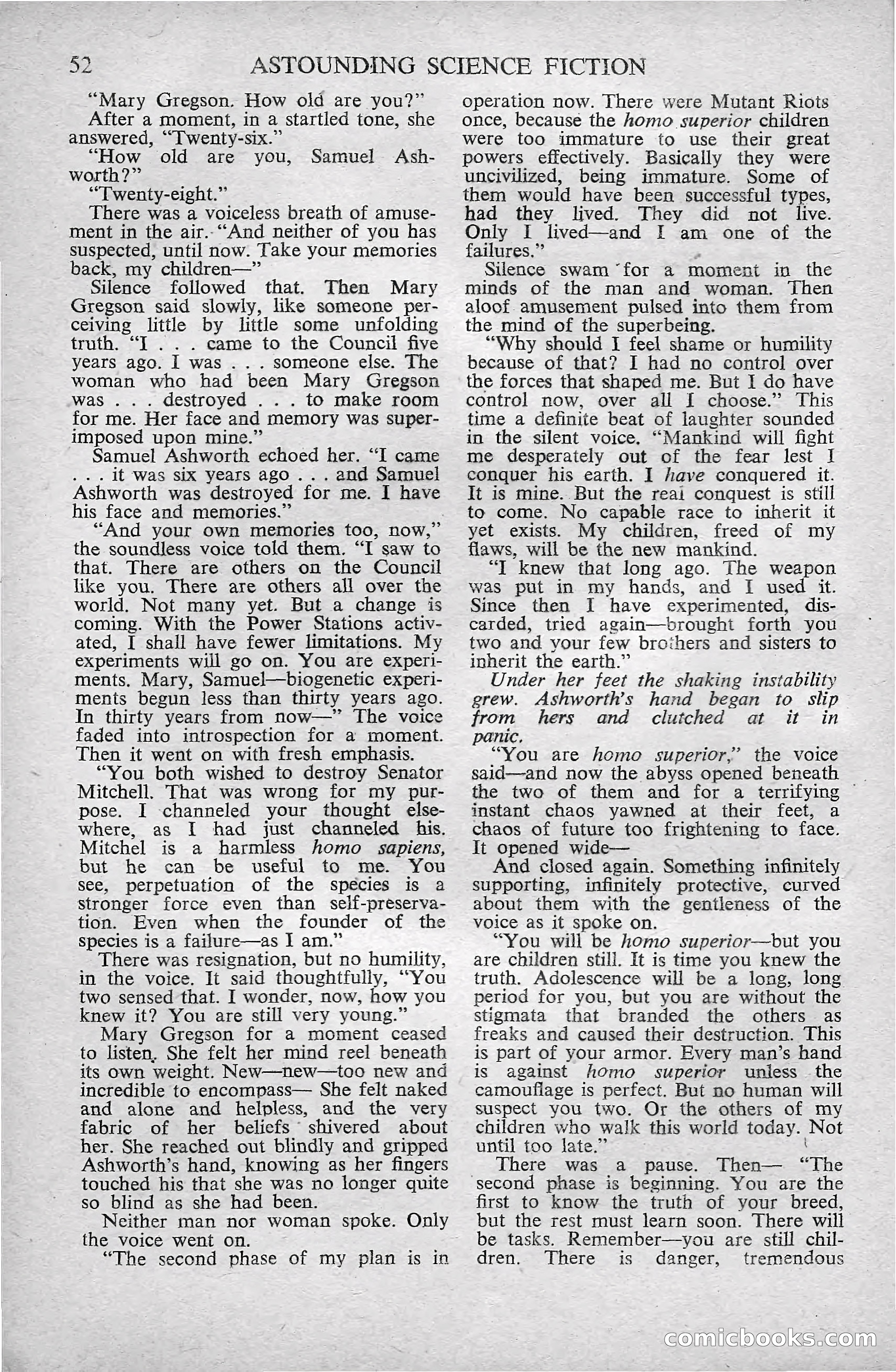 Astounding Science Fiction, October 1947 — page 54 of 68