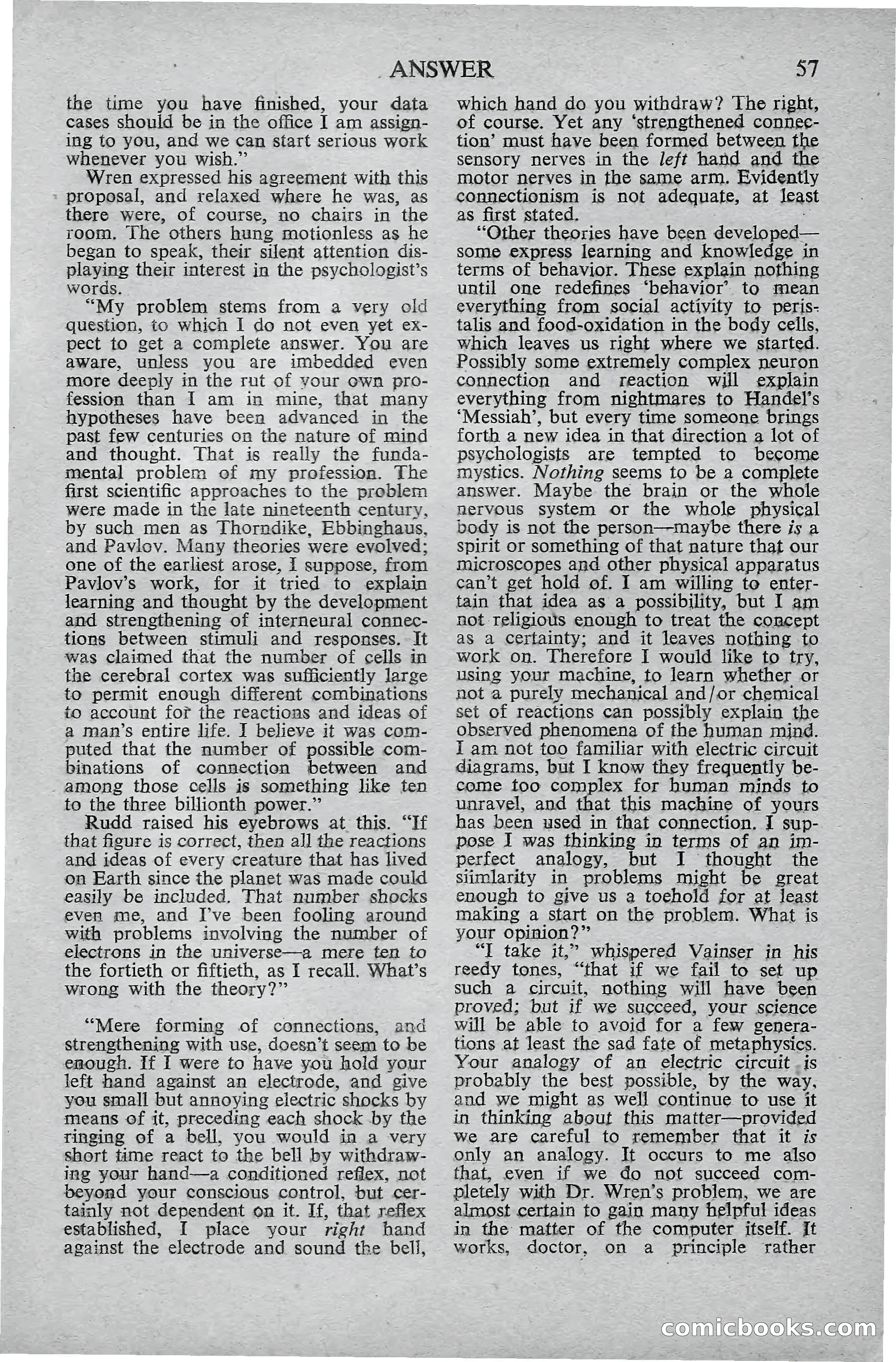 Astounding Science Fiction, October 1947 — page 59 of 68