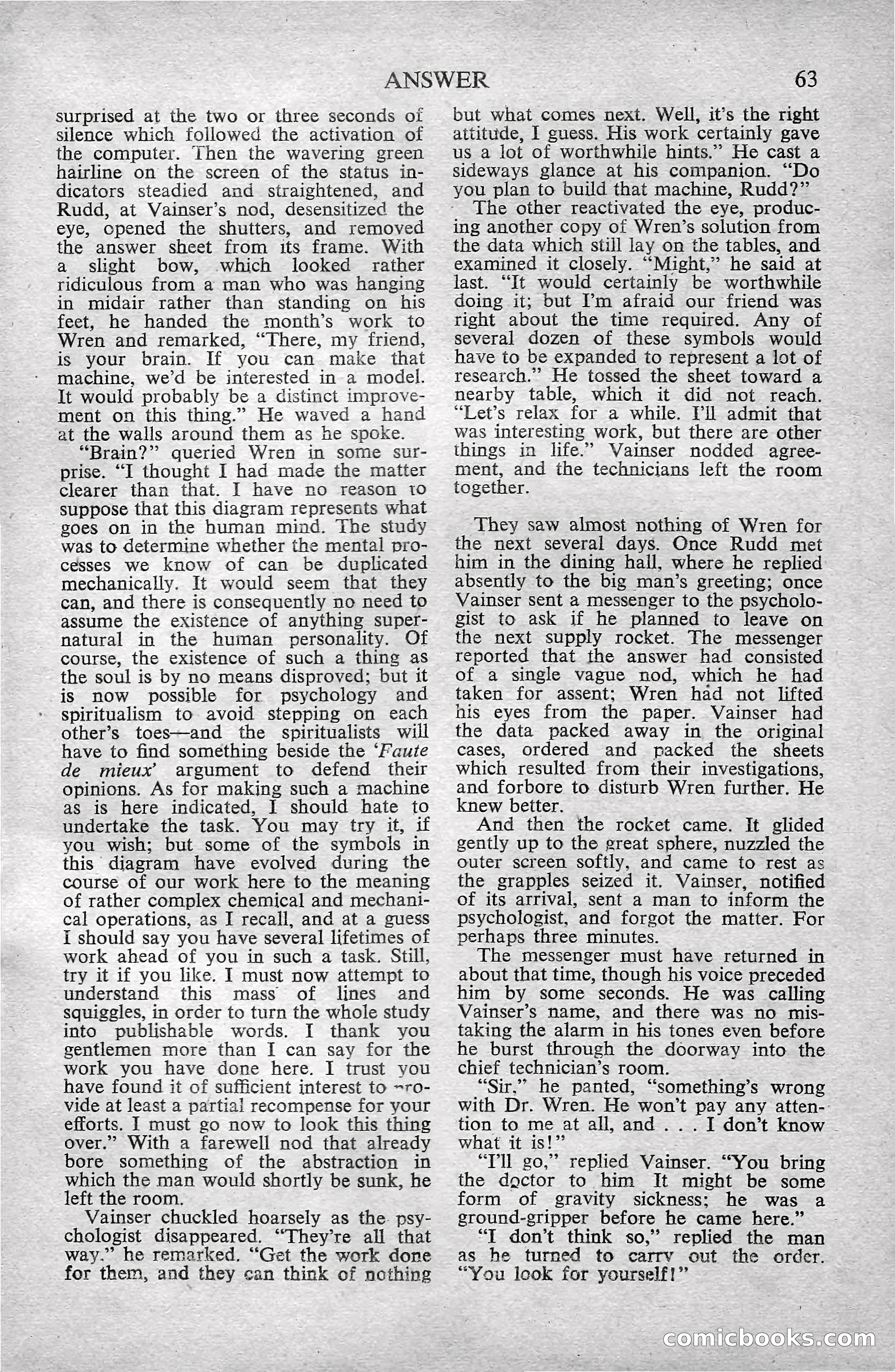 Astounding Science Fiction, October 1947 — page 65 of 68