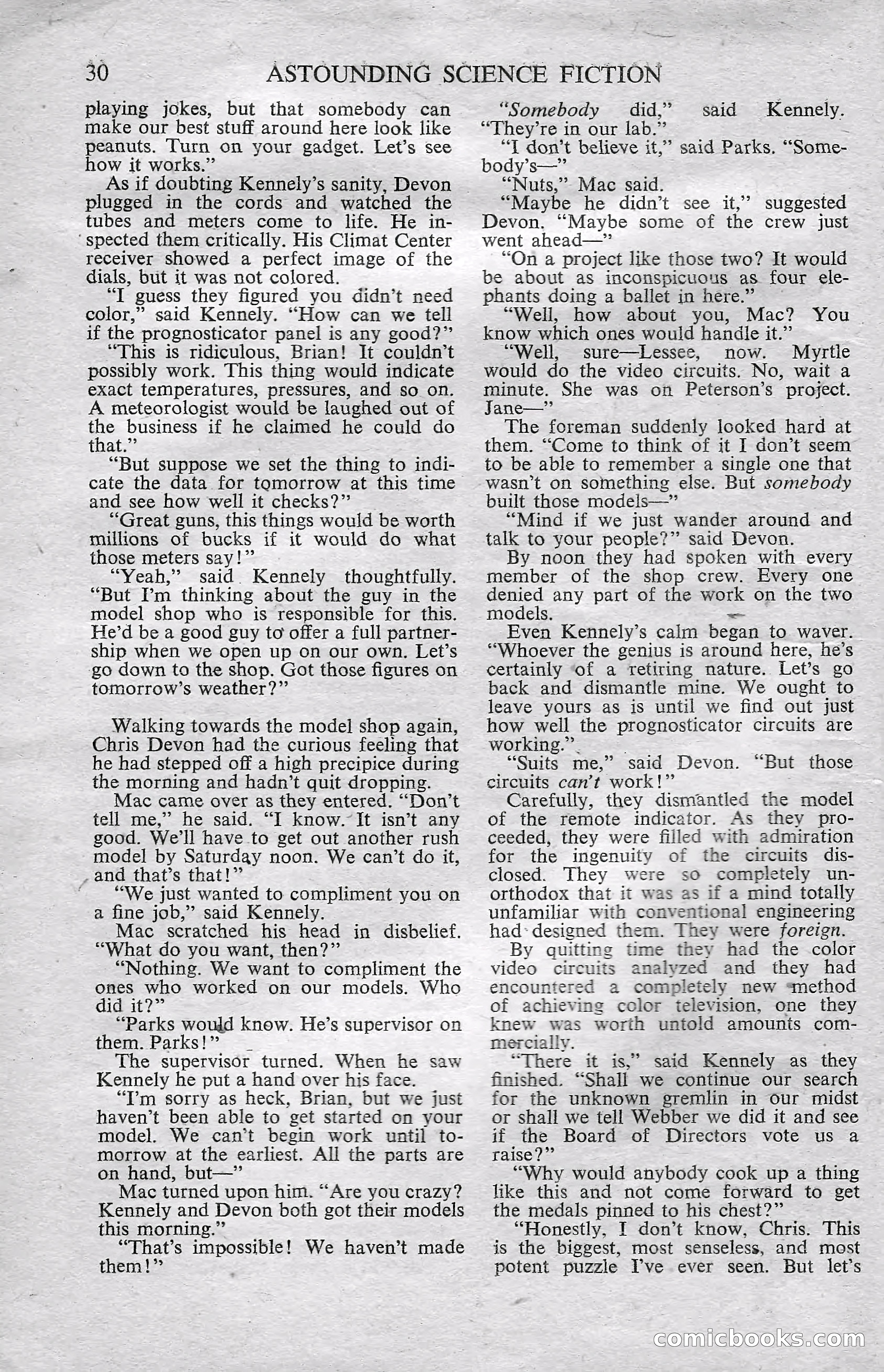 Astounding Science Fiction (British Edition) — page 32 of 68