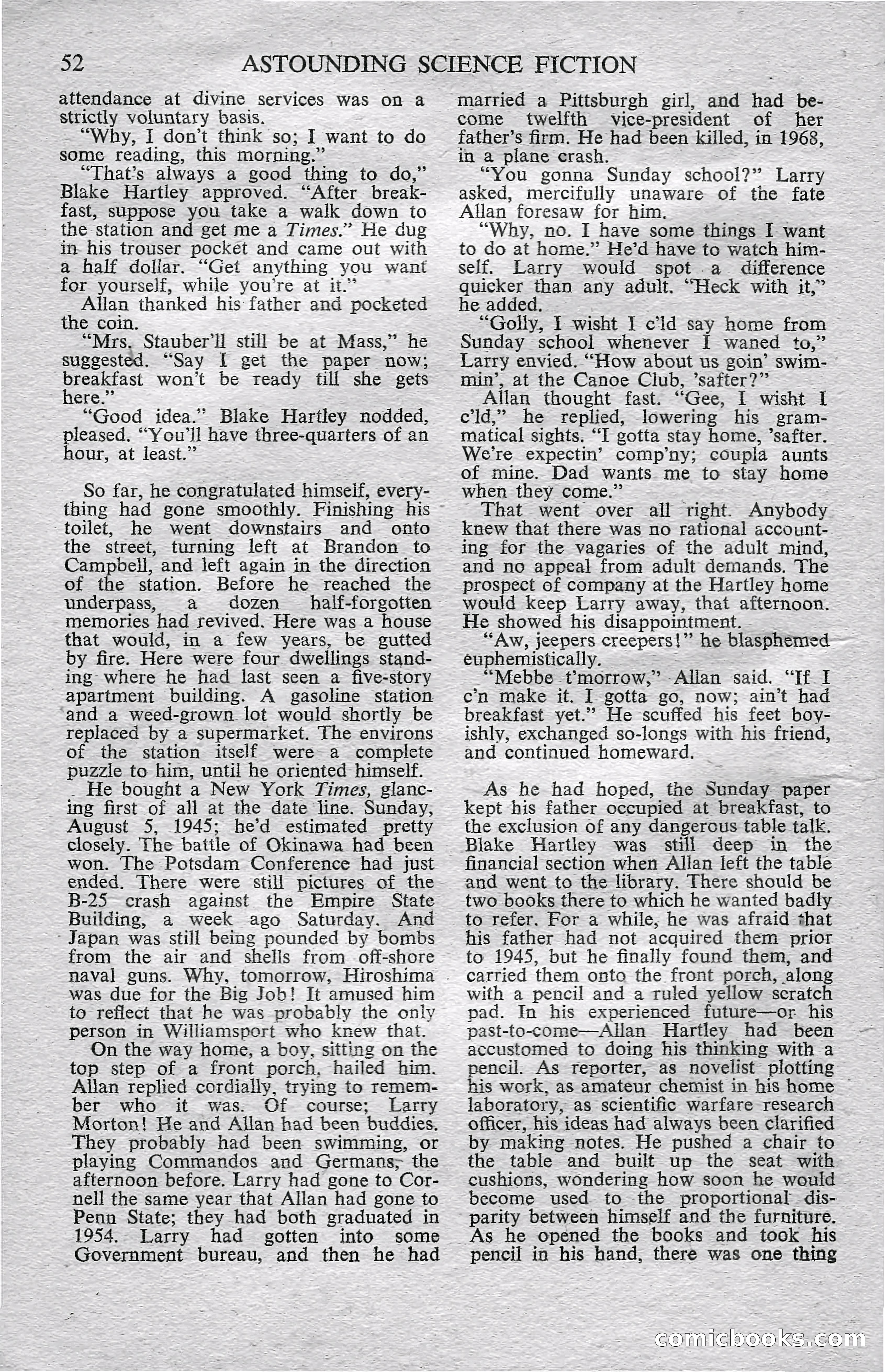 Astounding Science Fiction (British Edition) — page 54 of 68