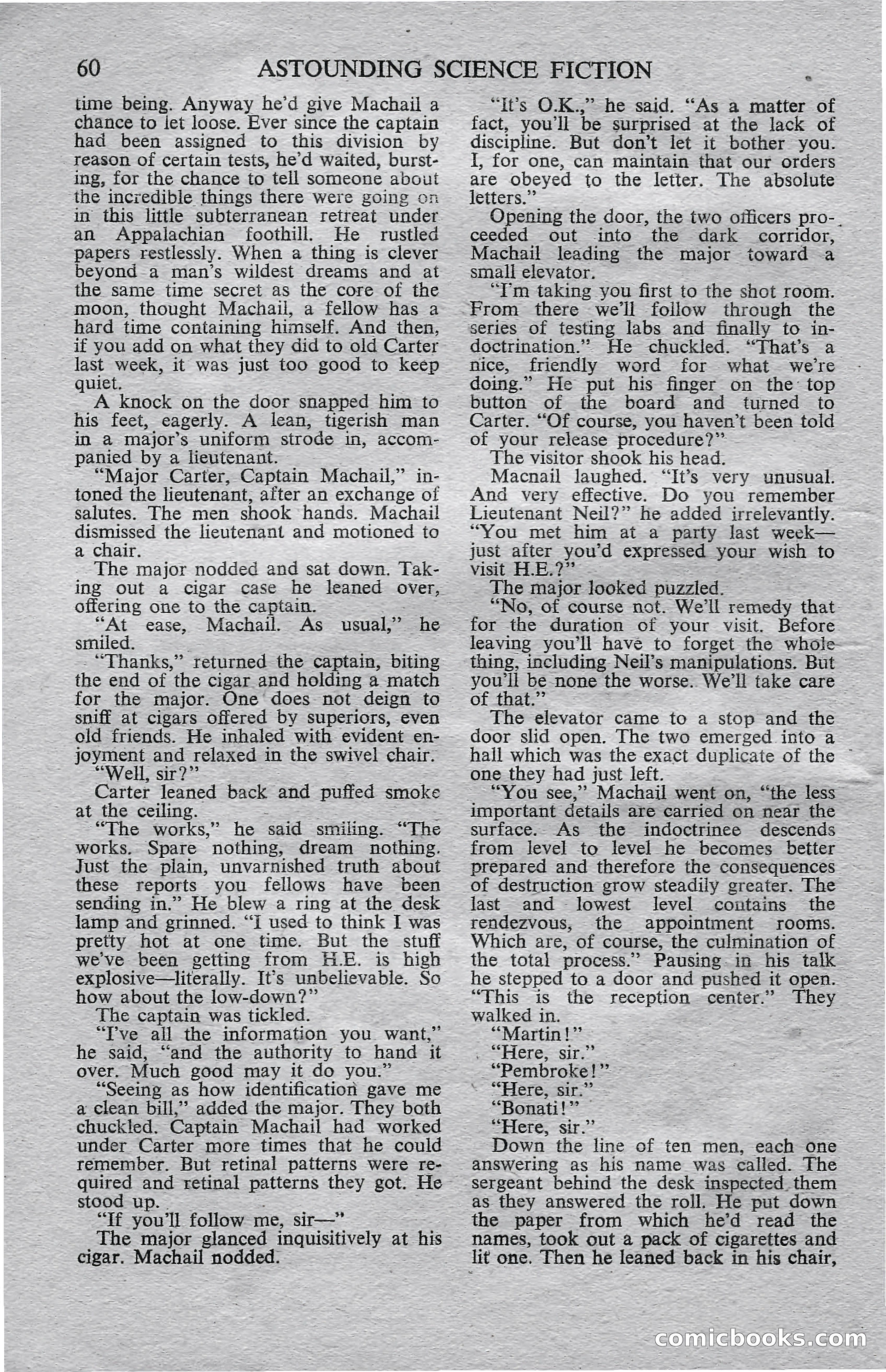 Astounding Science Fiction (British Edition) — page 62 of 68