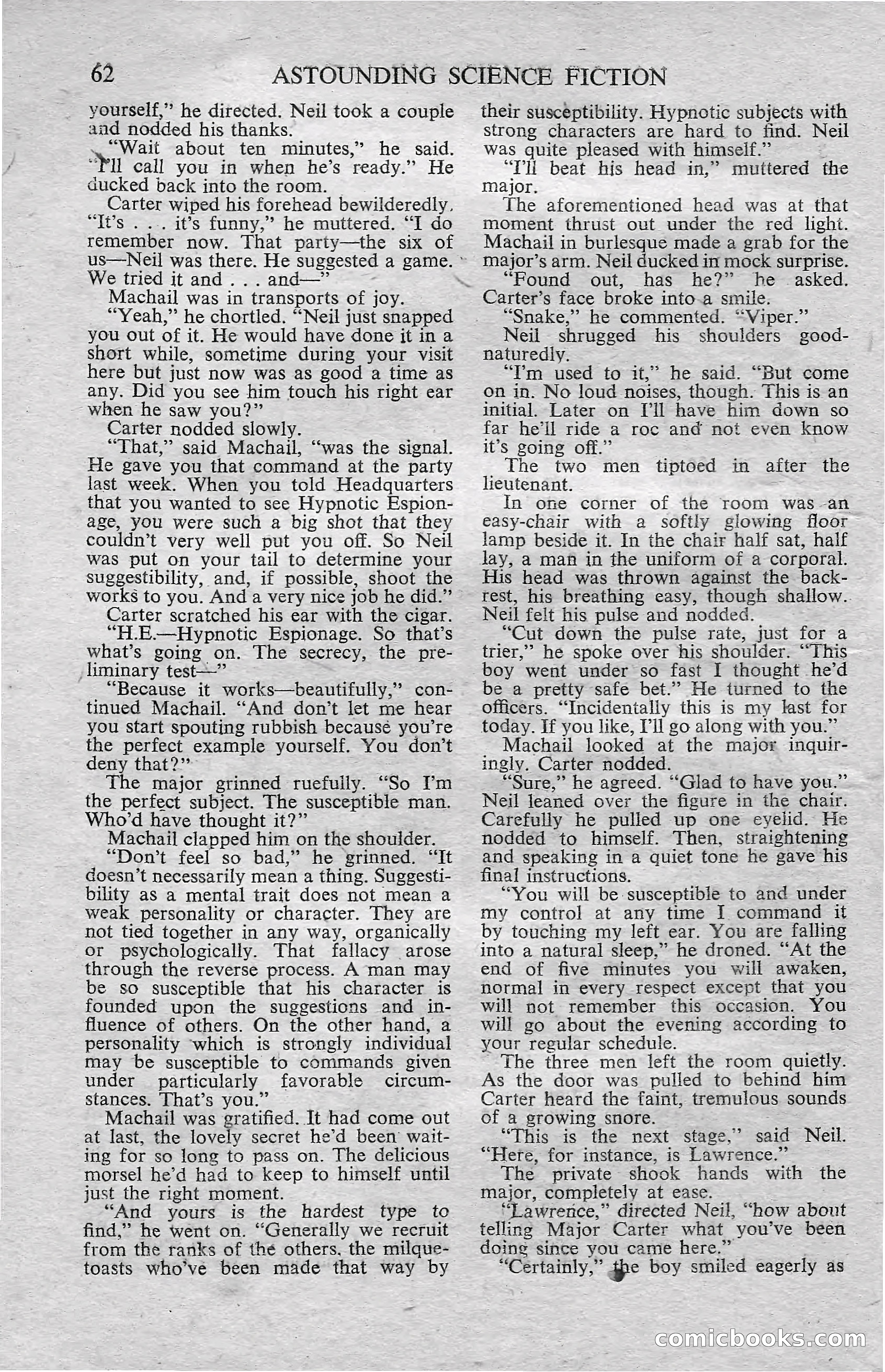 Astounding Science Fiction (British Edition) — page 64 of 68