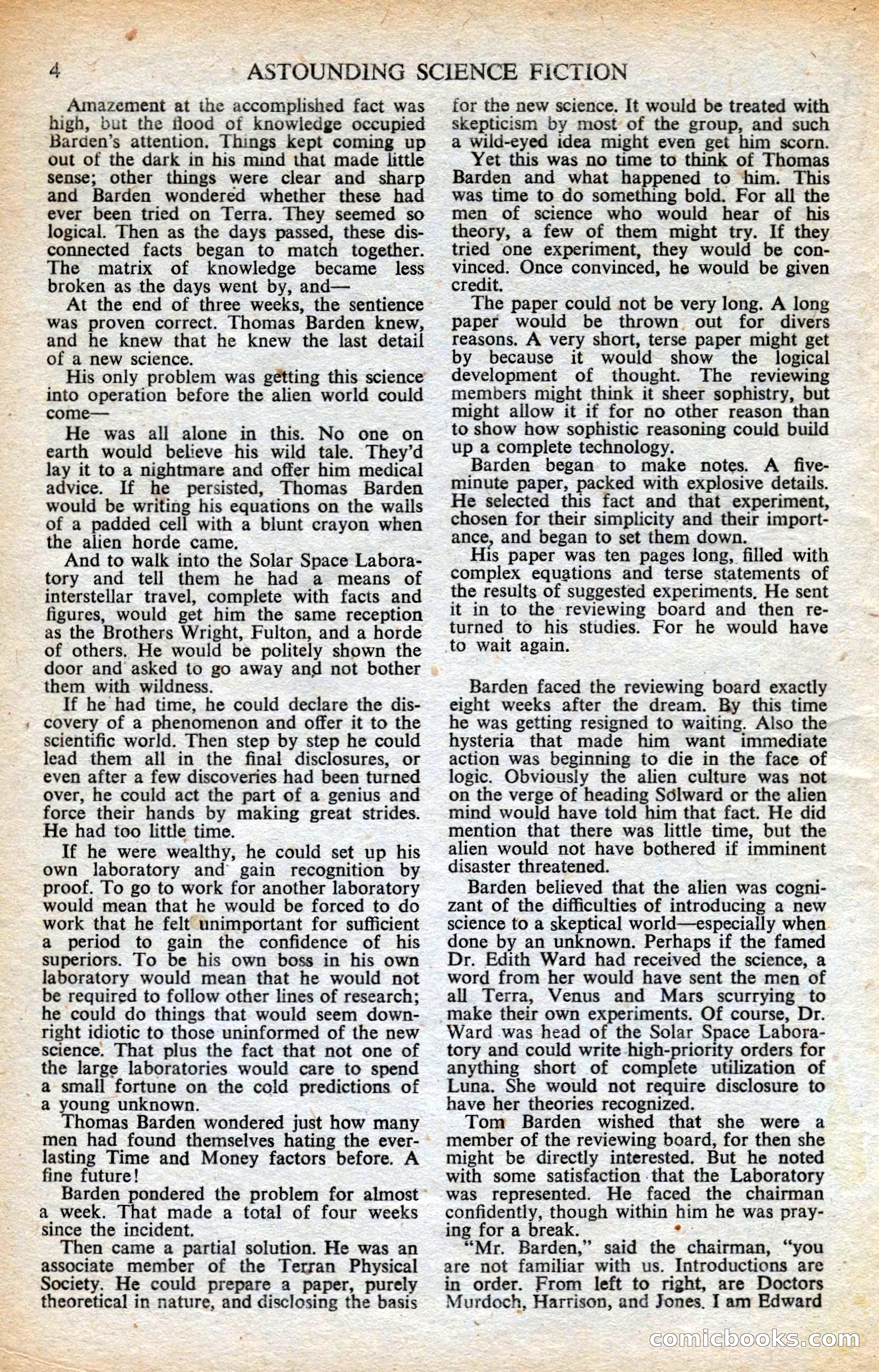 Astounding British Edition, Vol. 6, No. 8 — page 6 of 68