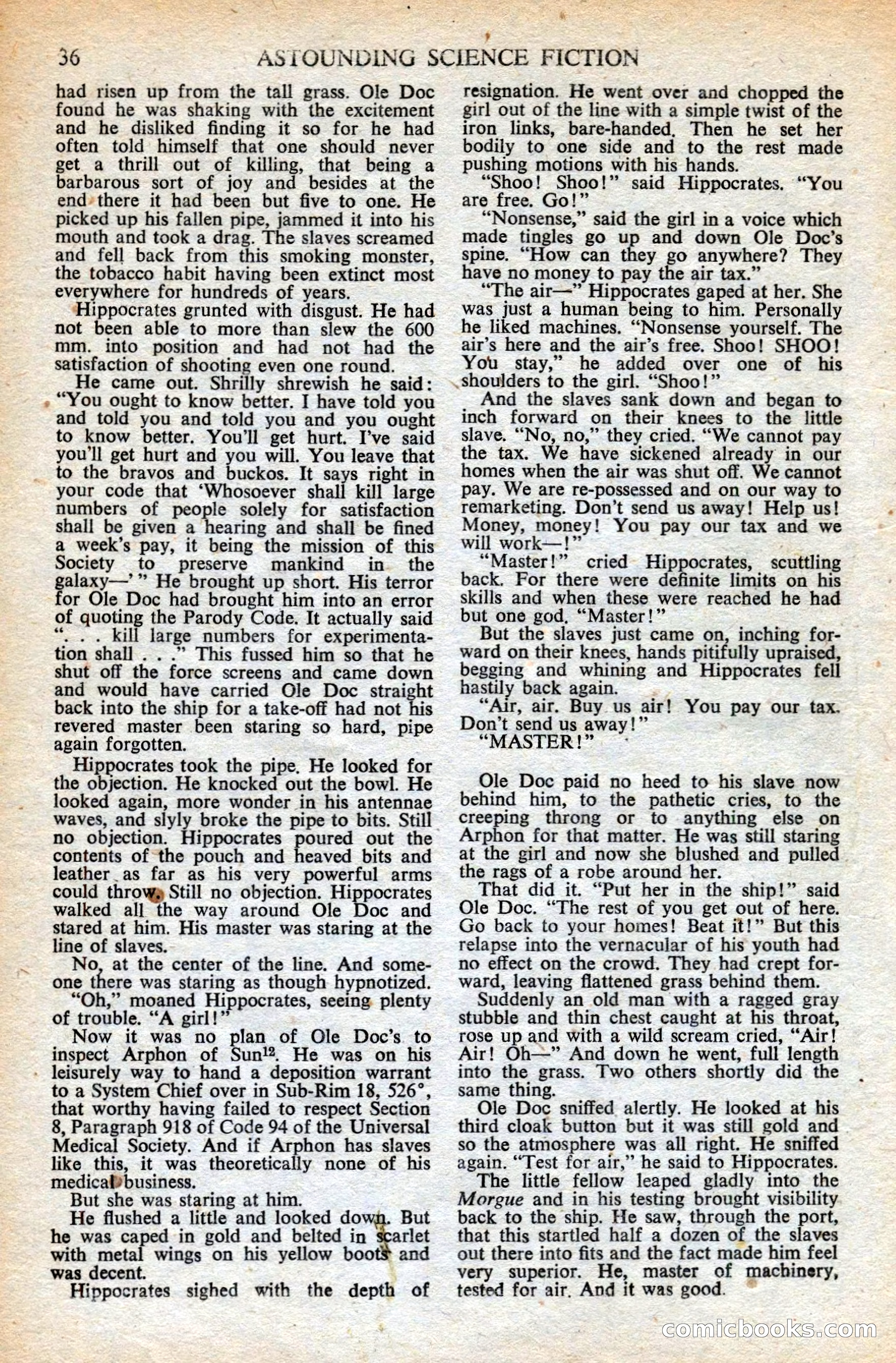 Astounding British Edition, Vol. 6, No. 8 — page 38 of 68