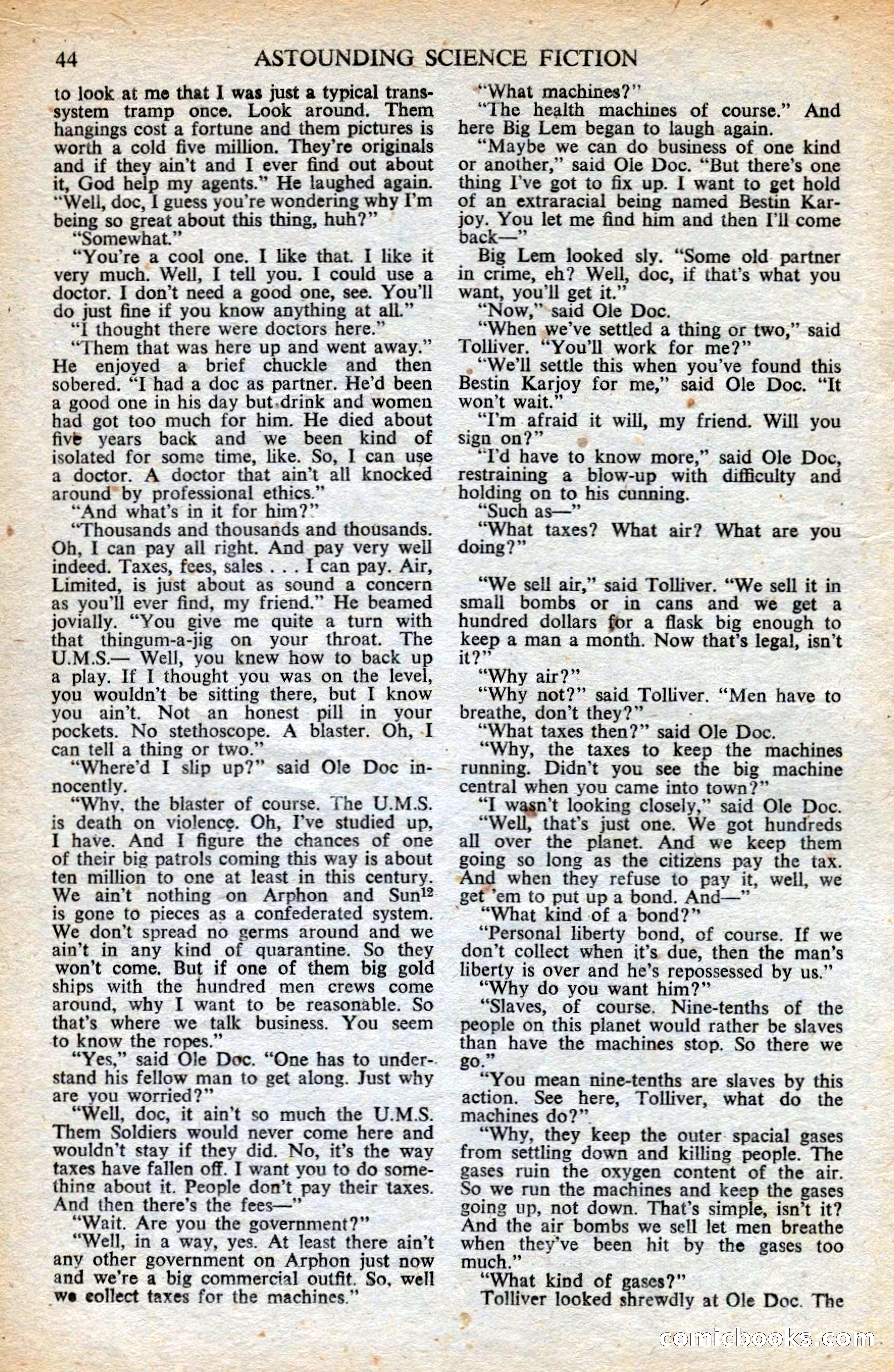 Astounding British Edition, Vol. 6, No. 8 — page 46 of 68