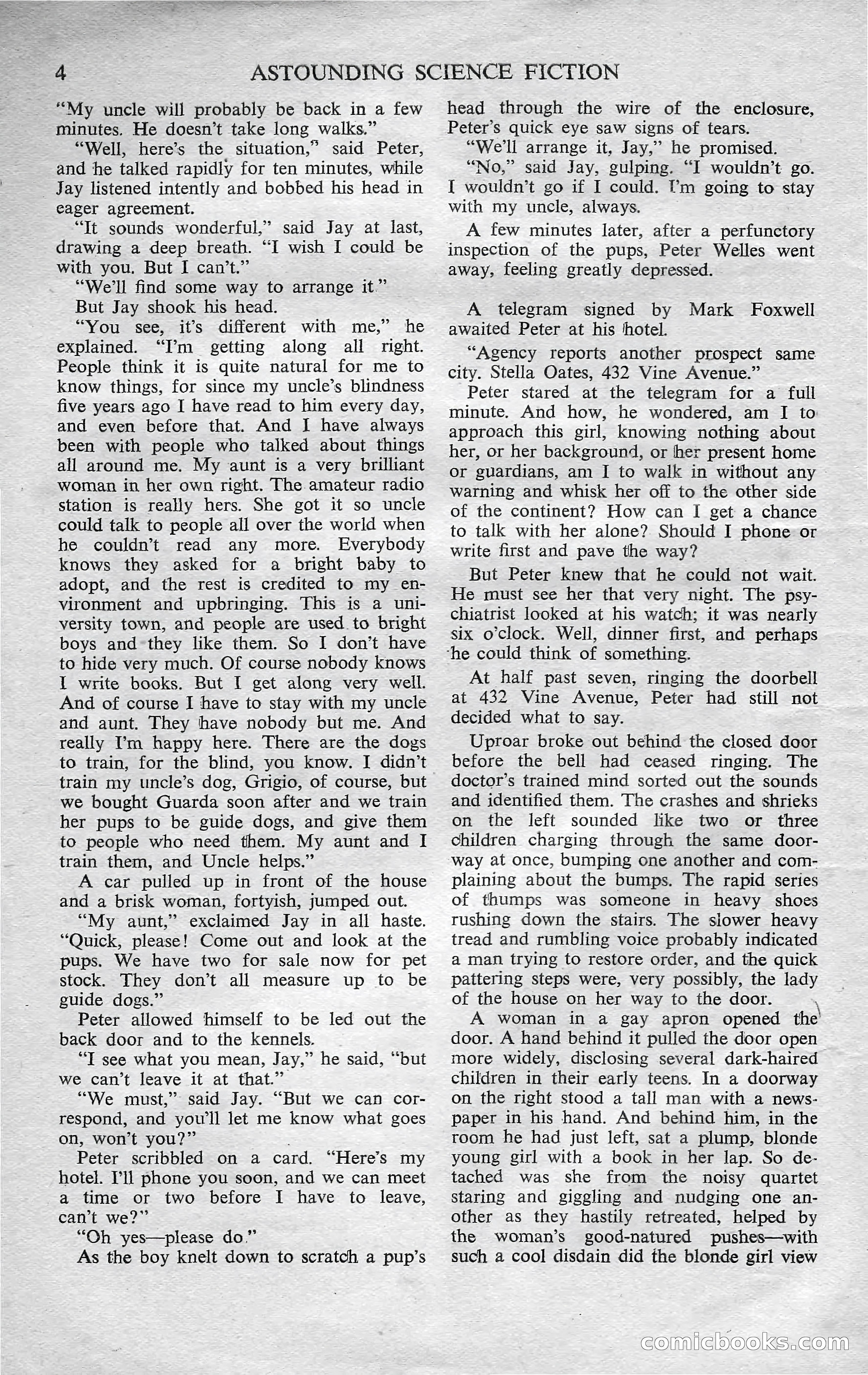 Astounding Science Fiction, October 1950 — page 6 of 68
