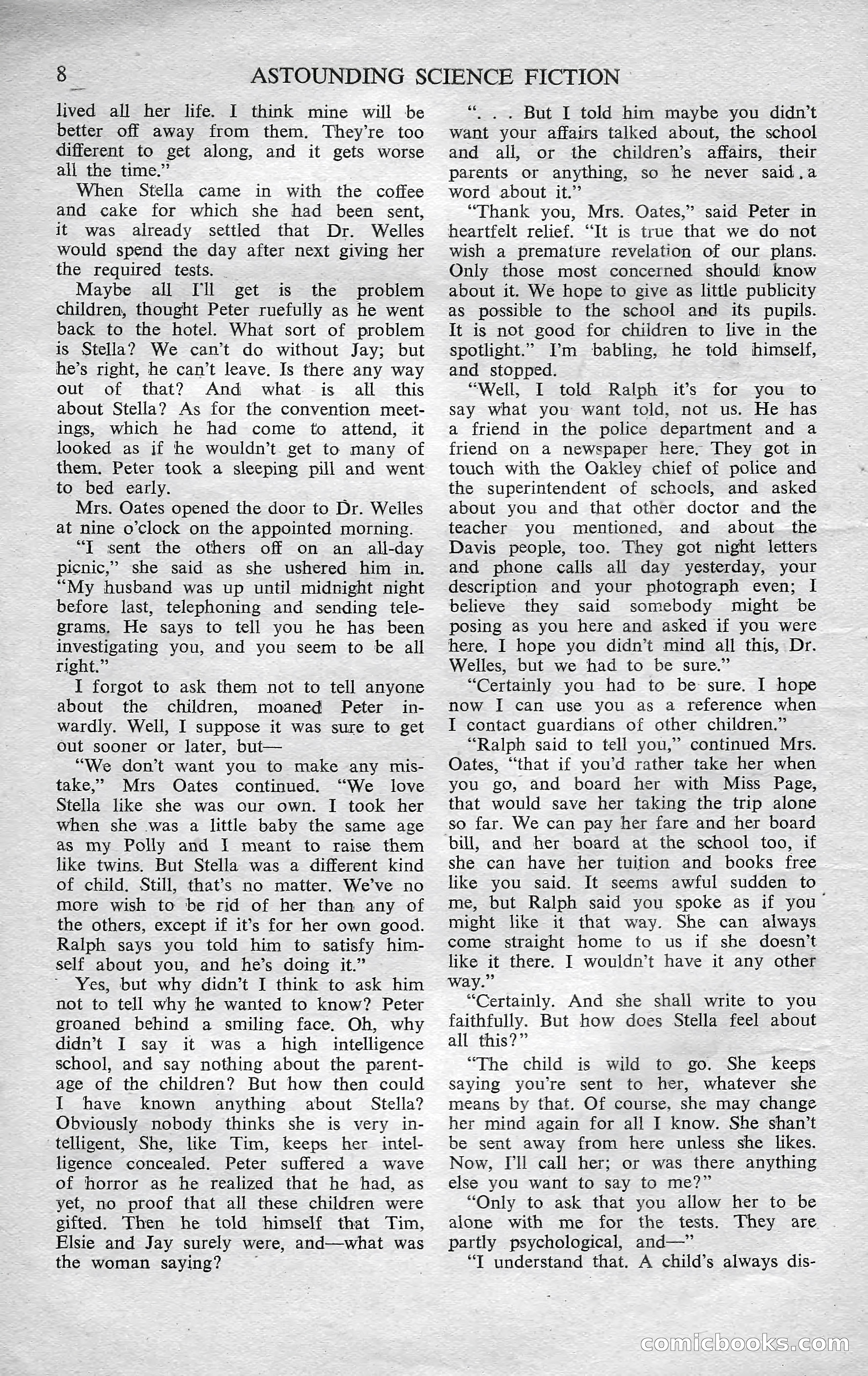 Astounding Science Fiction, October 1950 — page 10 of 68
