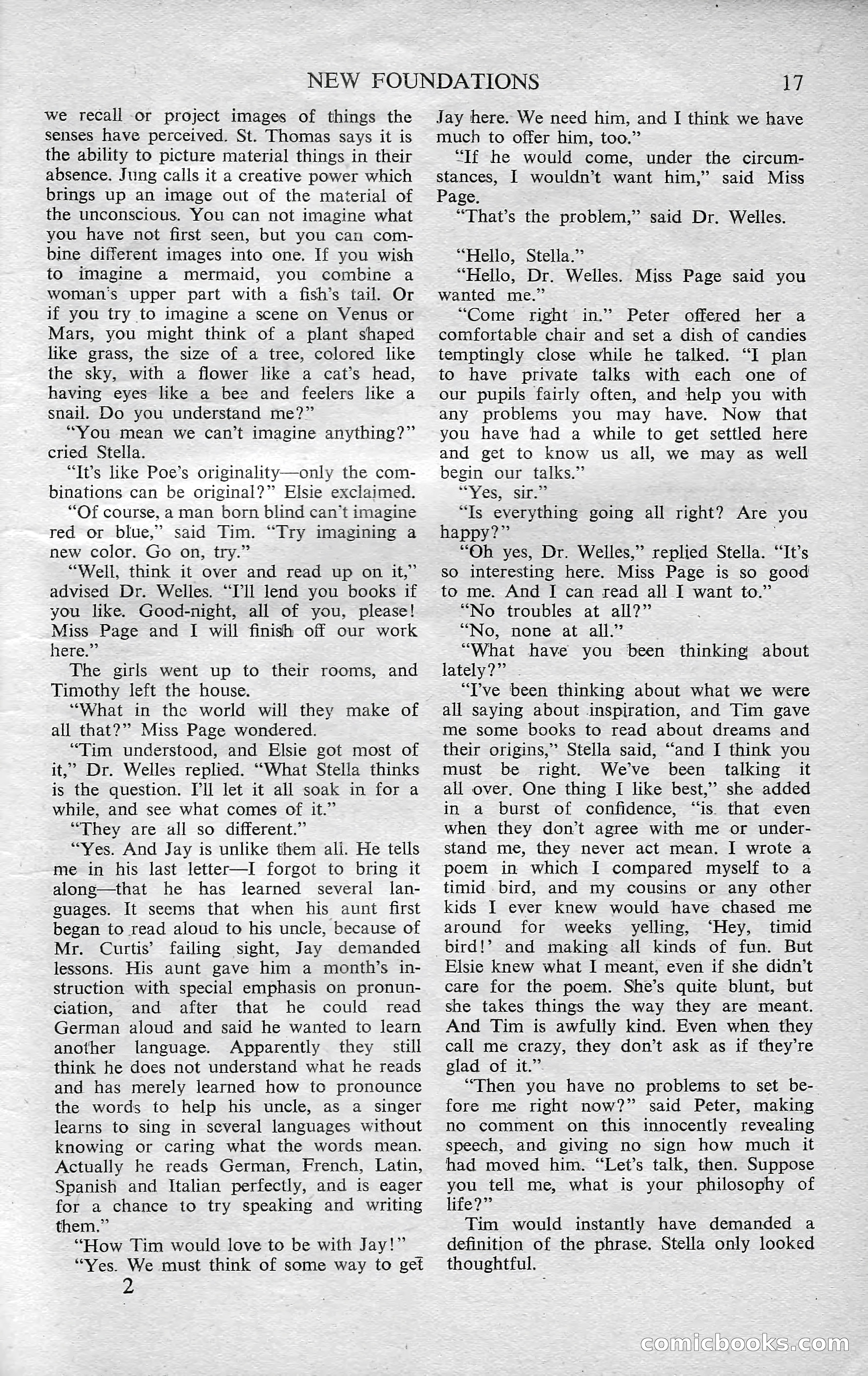 Astounding Science Fiction, October 1950 — page 19 of 68