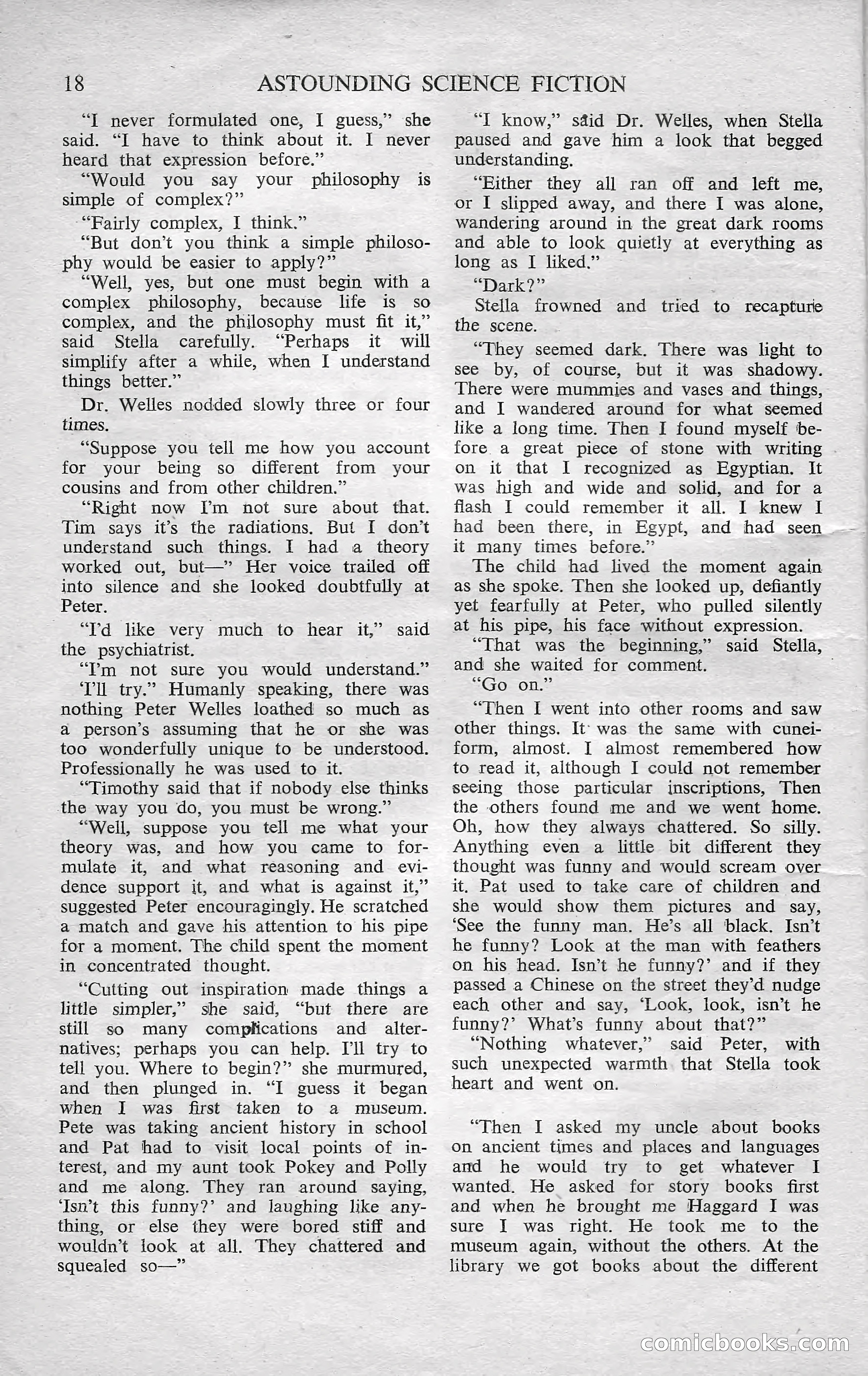 Astounding Science Fiction, October 1950 — page 20 of 68