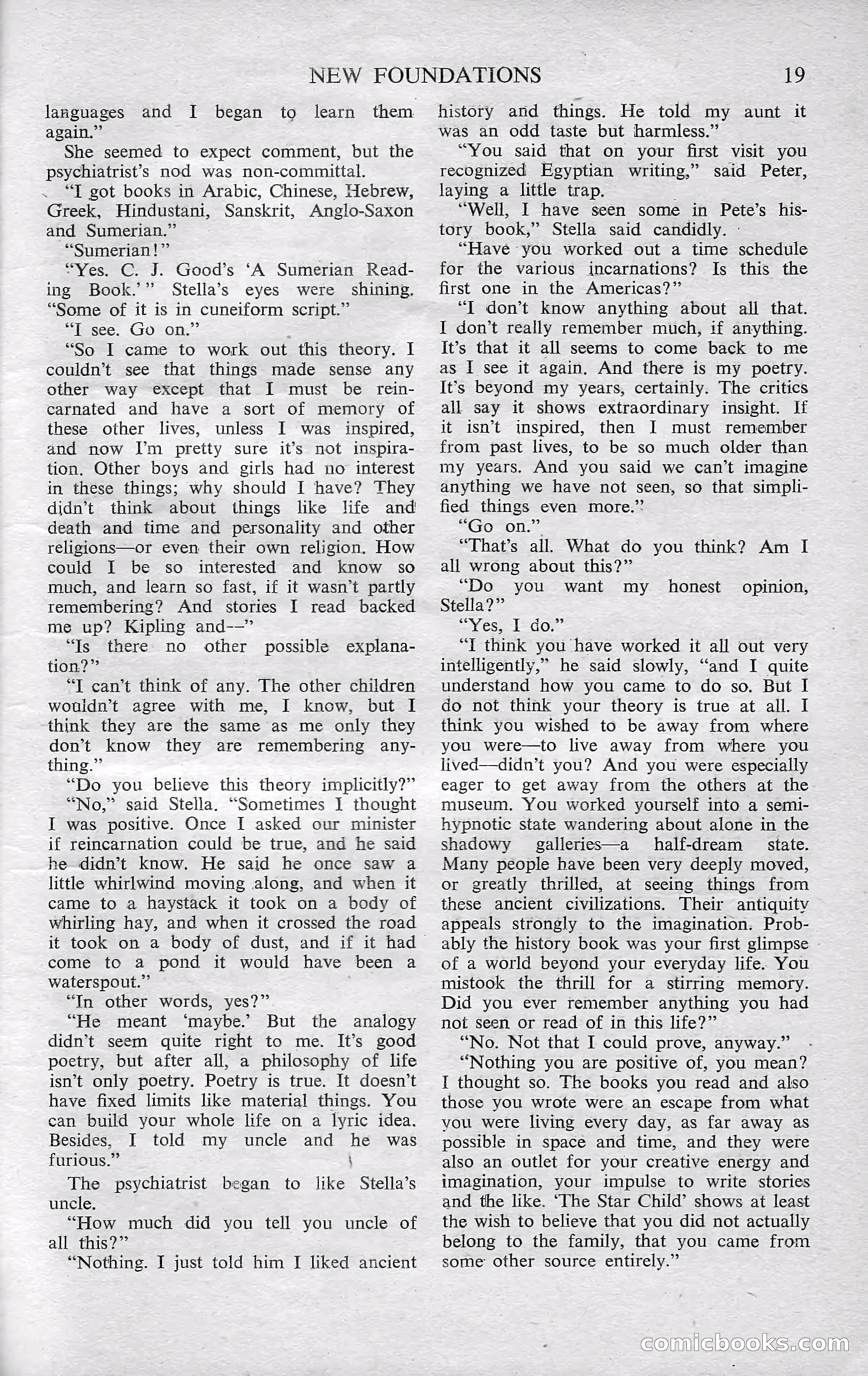 Astounding Science Fiction, October 1950 — page 21 of 68