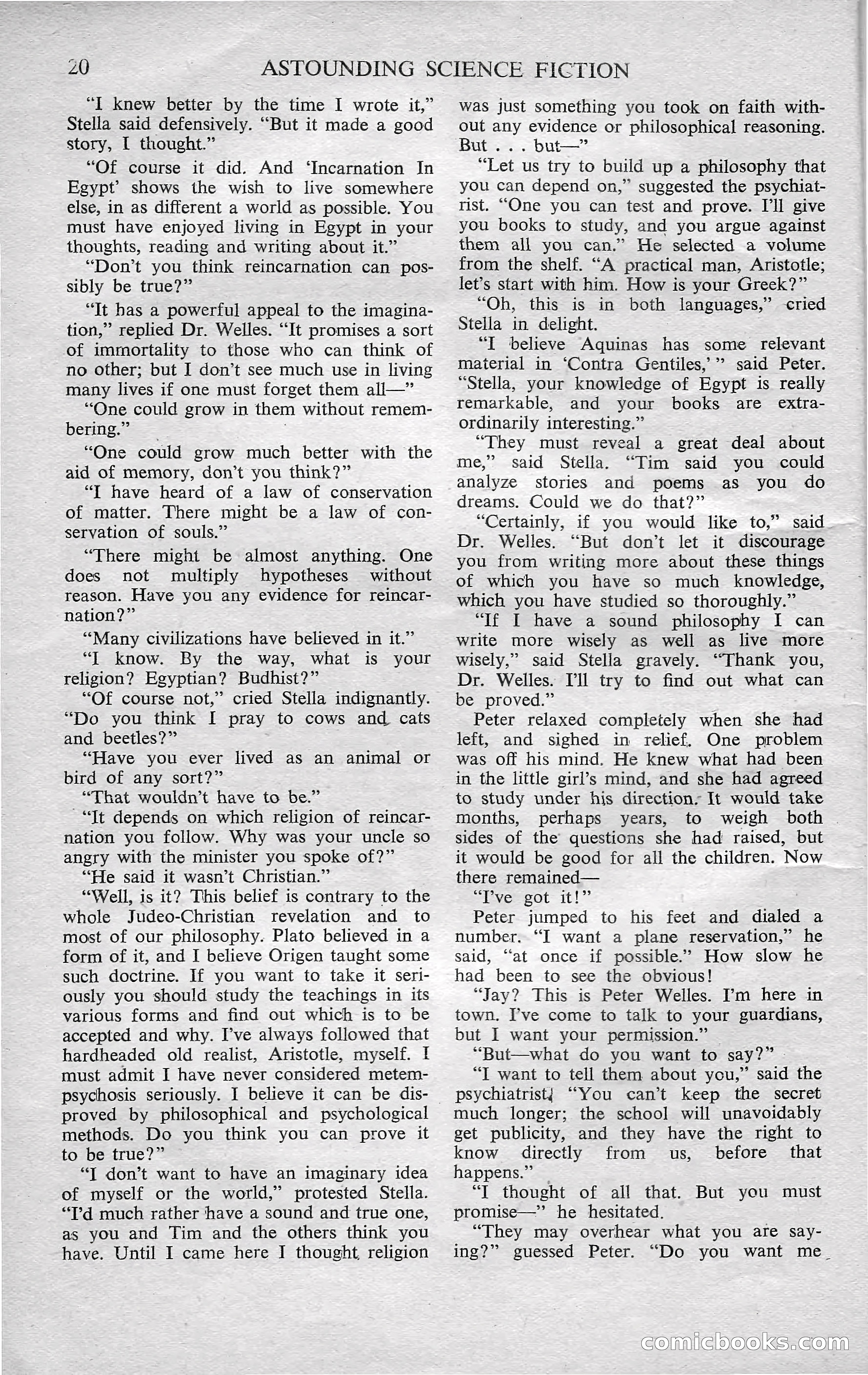 Astounding Science Fiction, October 1950 — page 22 of 68