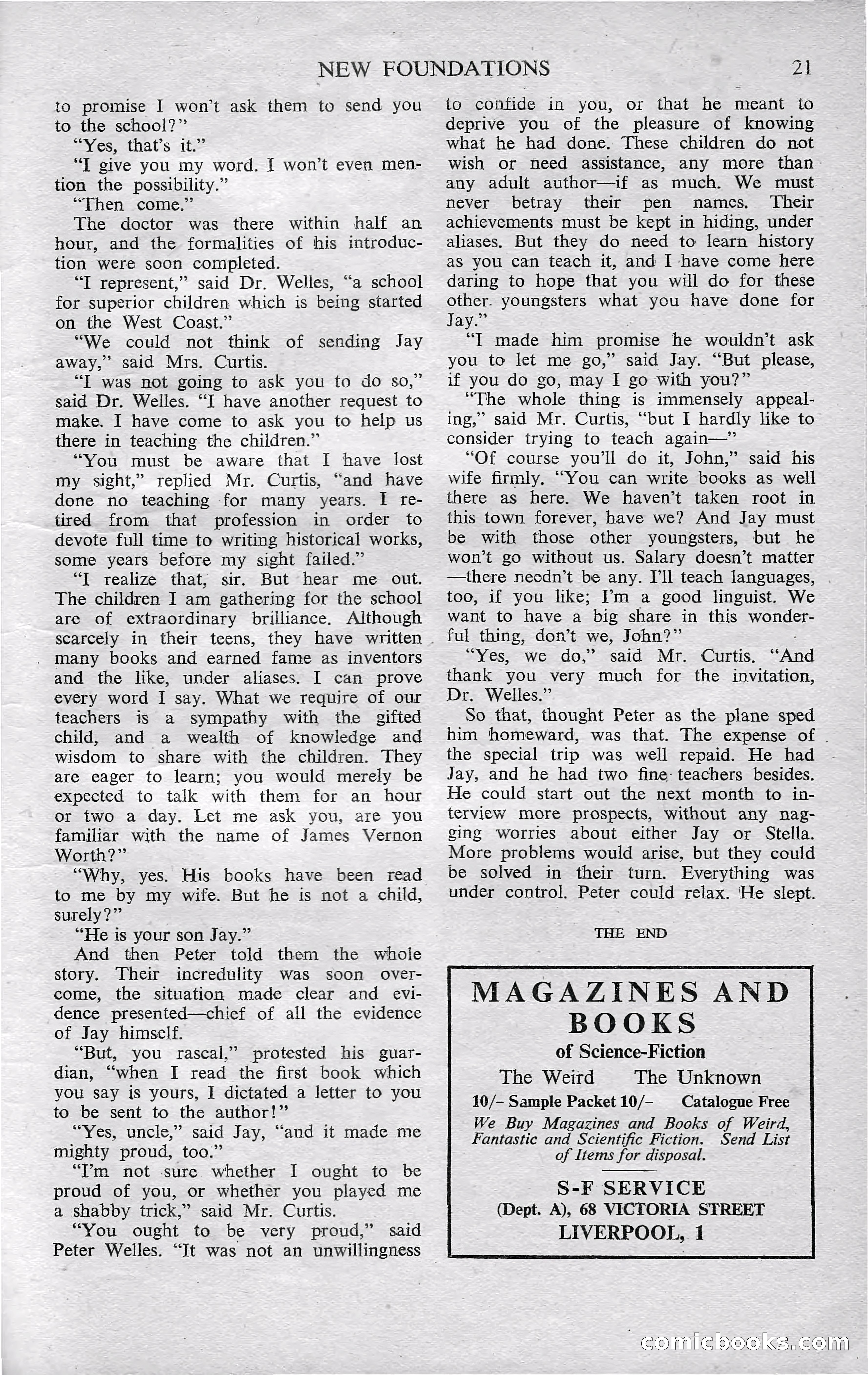 Astounding Science Fiction, October 1950 — page 23 of 68