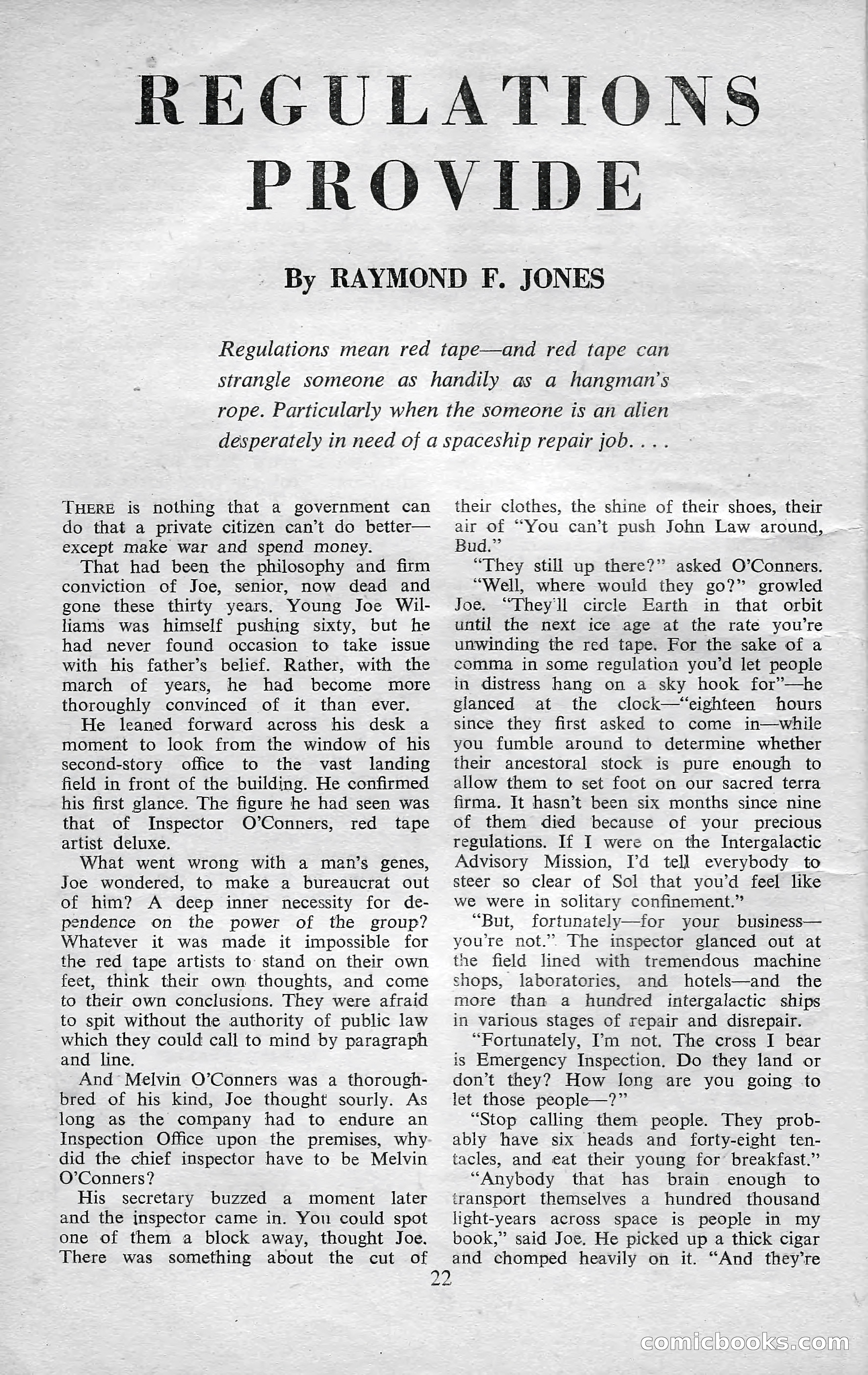 Astounding Science Fiction, October 1950 — page 24 of 68