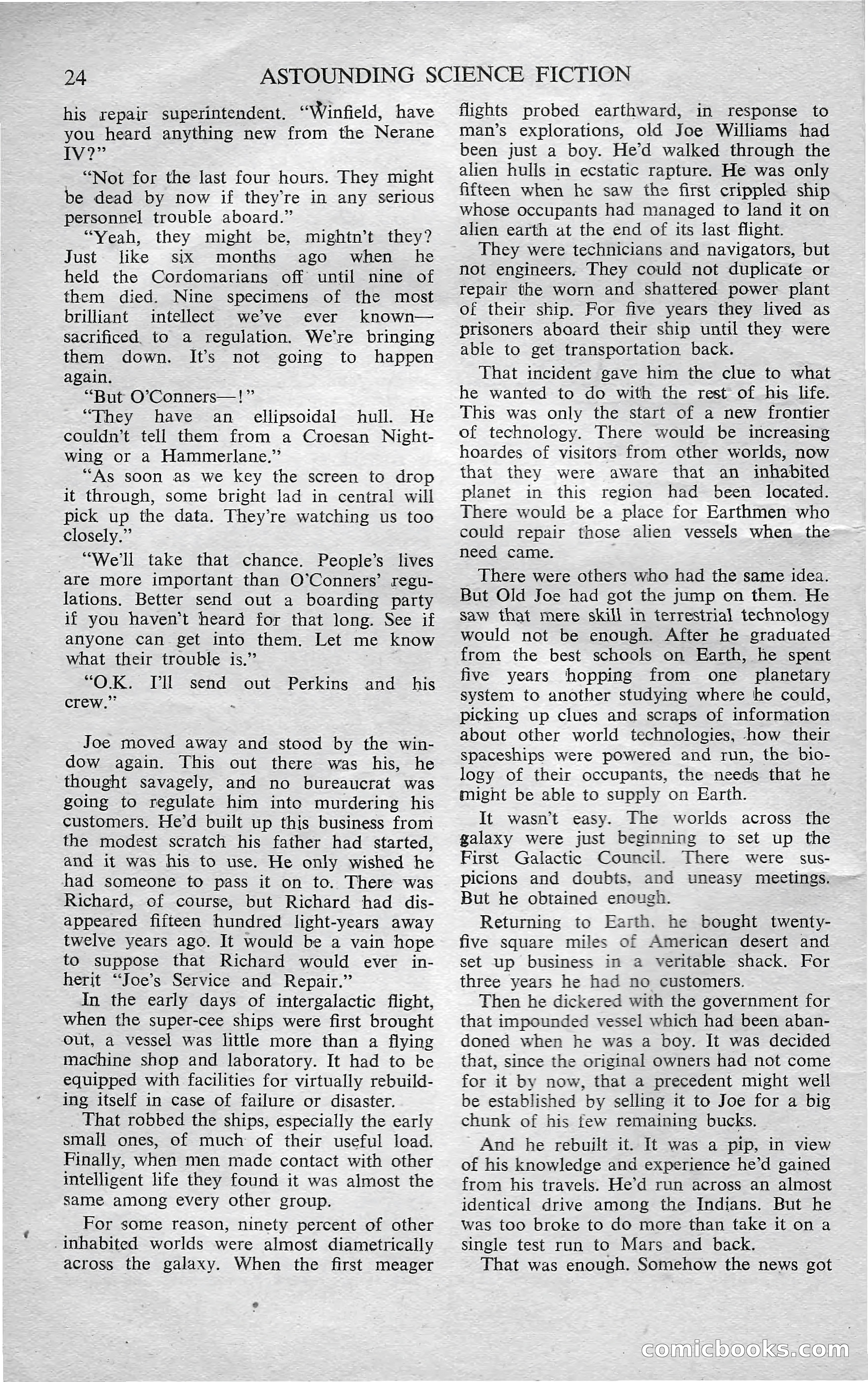 Astounding Science Fiction, October 1950 — page 26 of 68