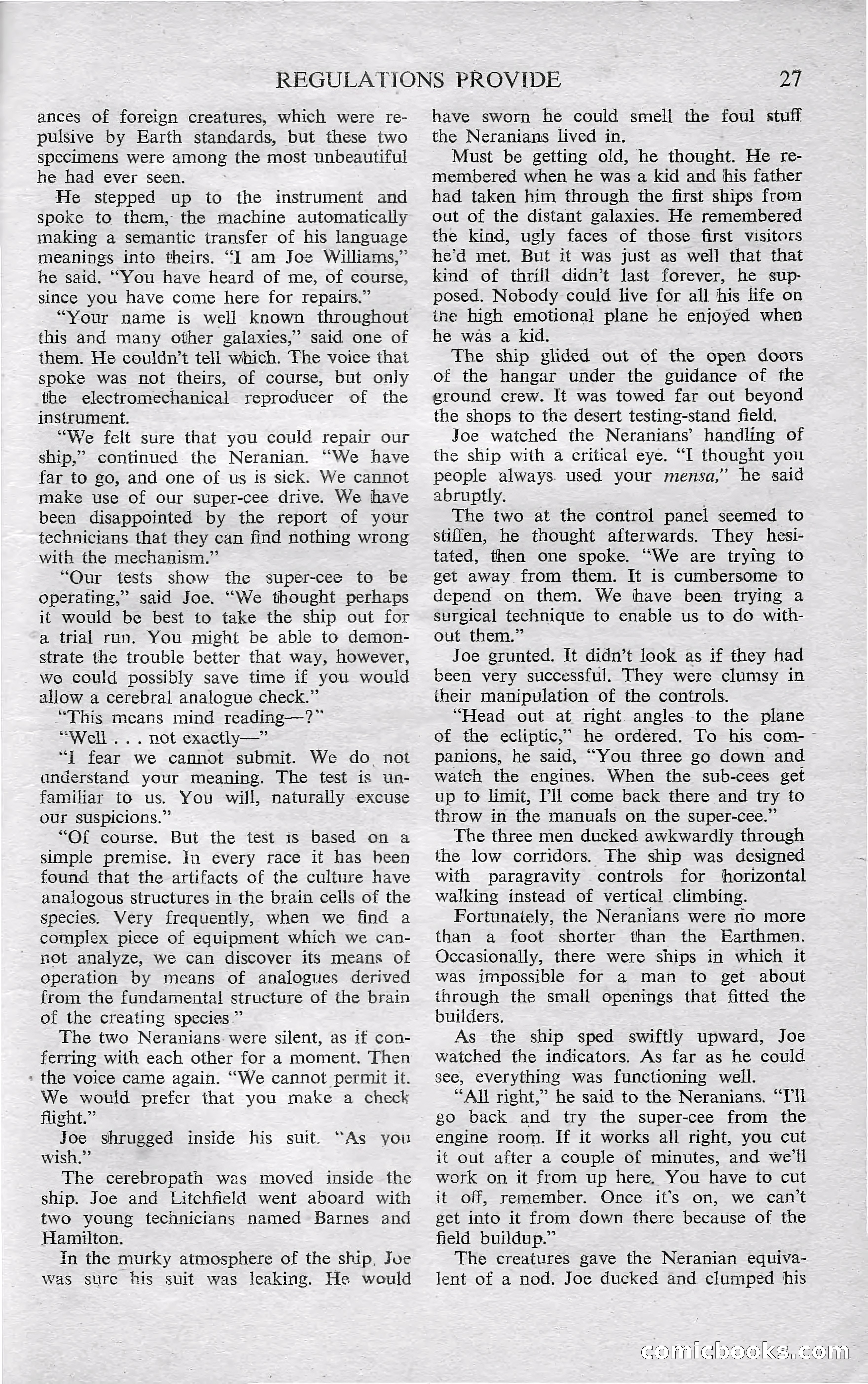 Astounding Science Fiction, October 1950 — page 29 of 68