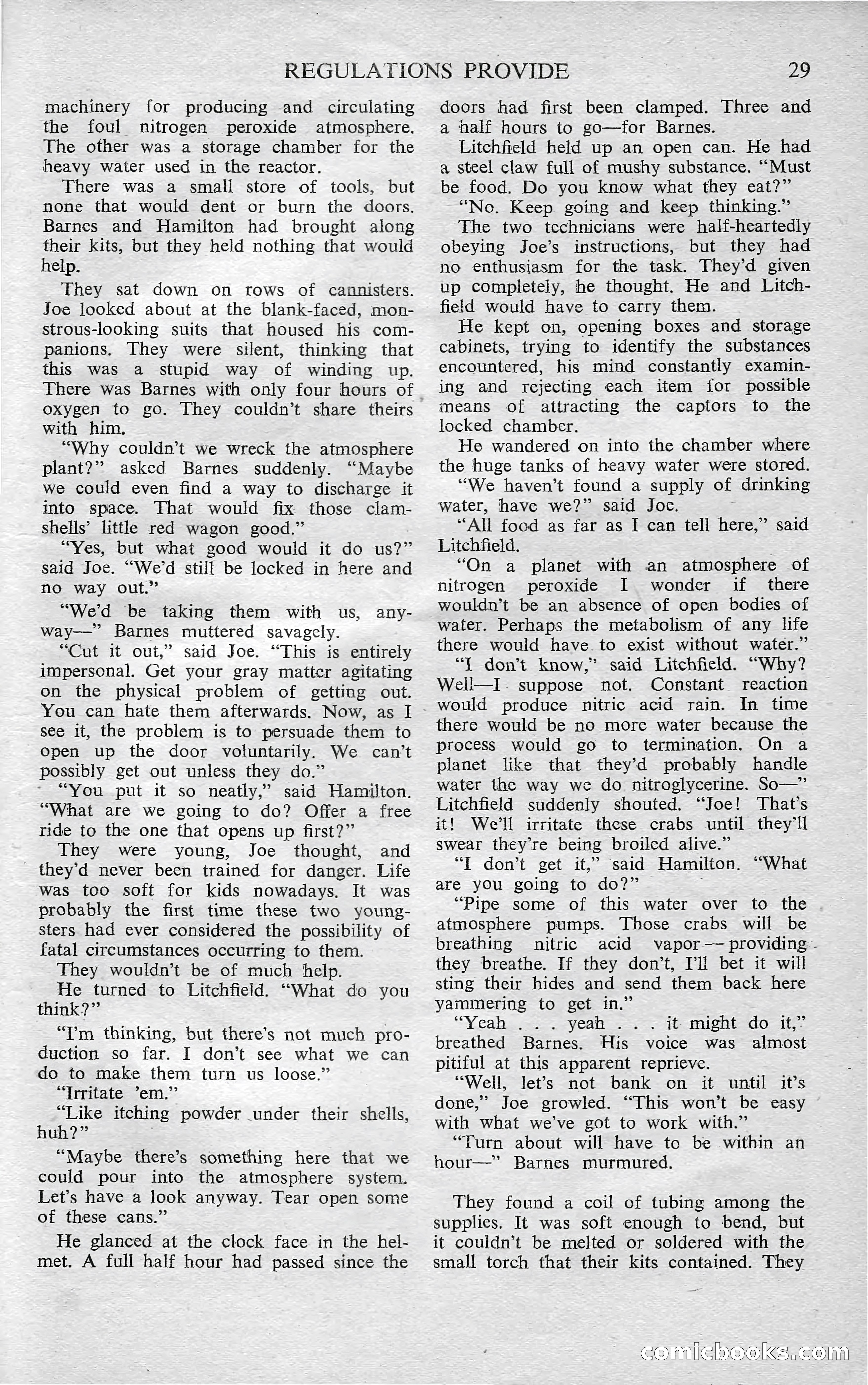 Astounding Science Fiction, October 1950 — page 31 of 68
