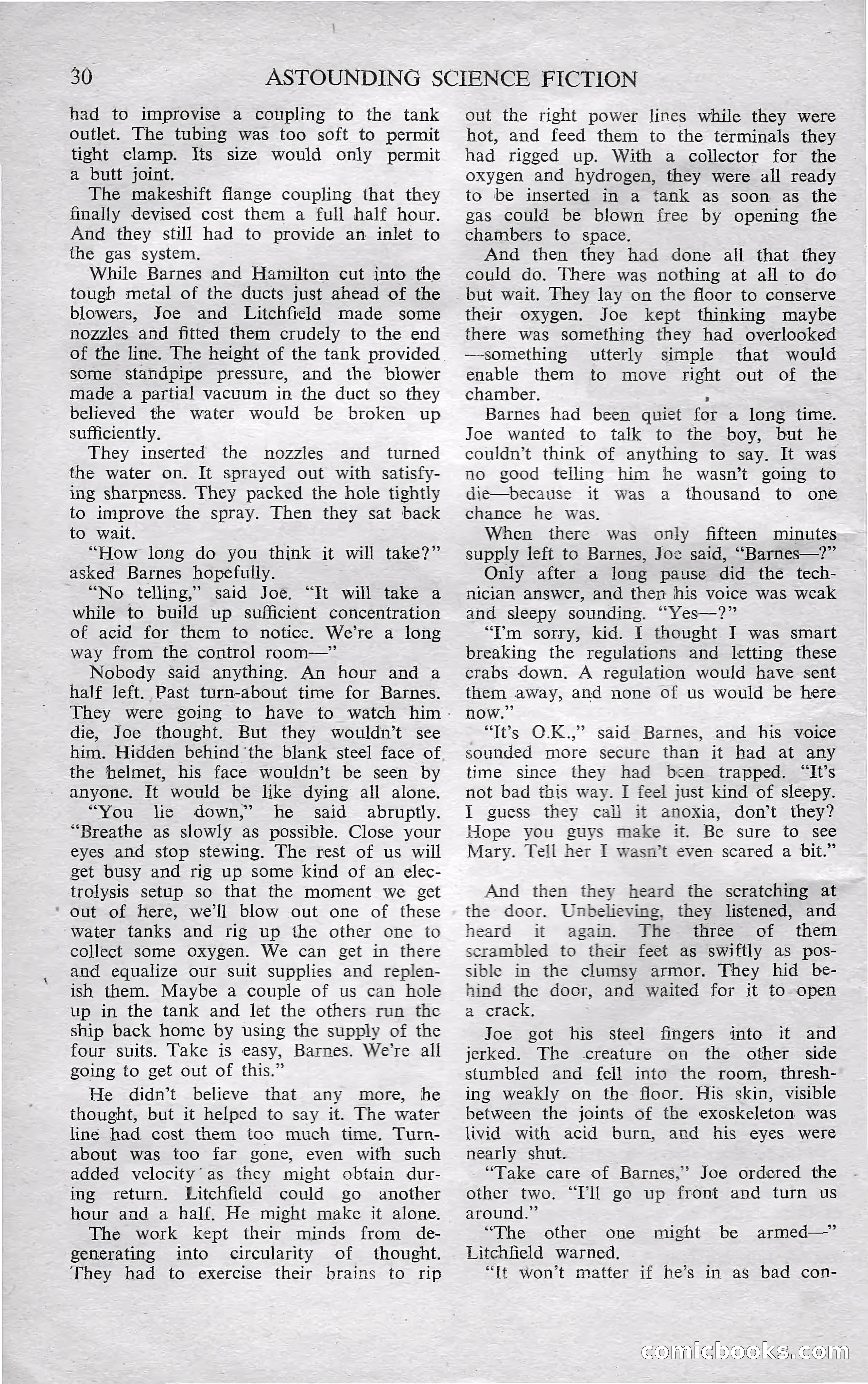 Astounding Science Fiction, October 1950 — page 32 of 68