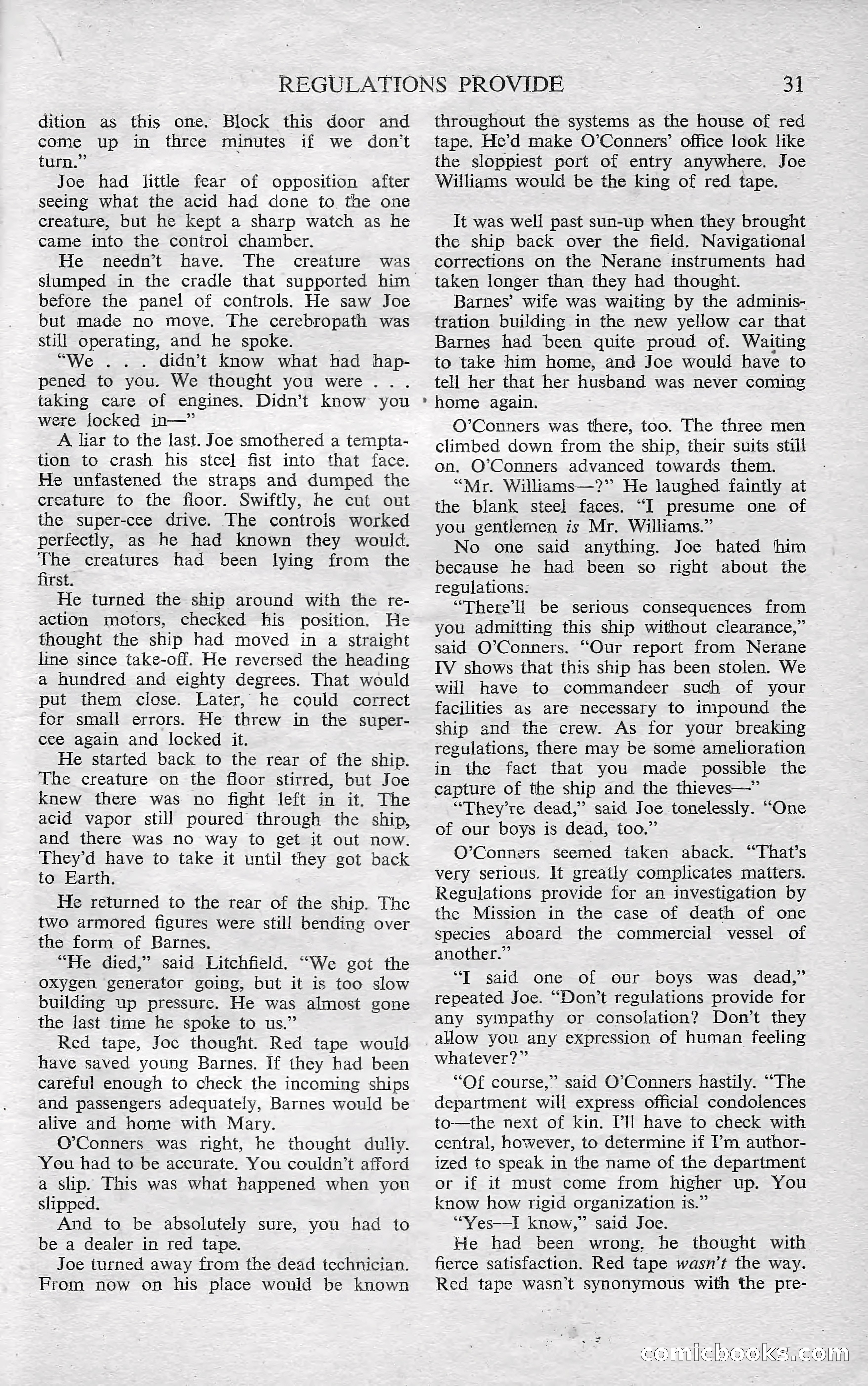 Astounding Science Fiction, October 1950 — page 33 of 68