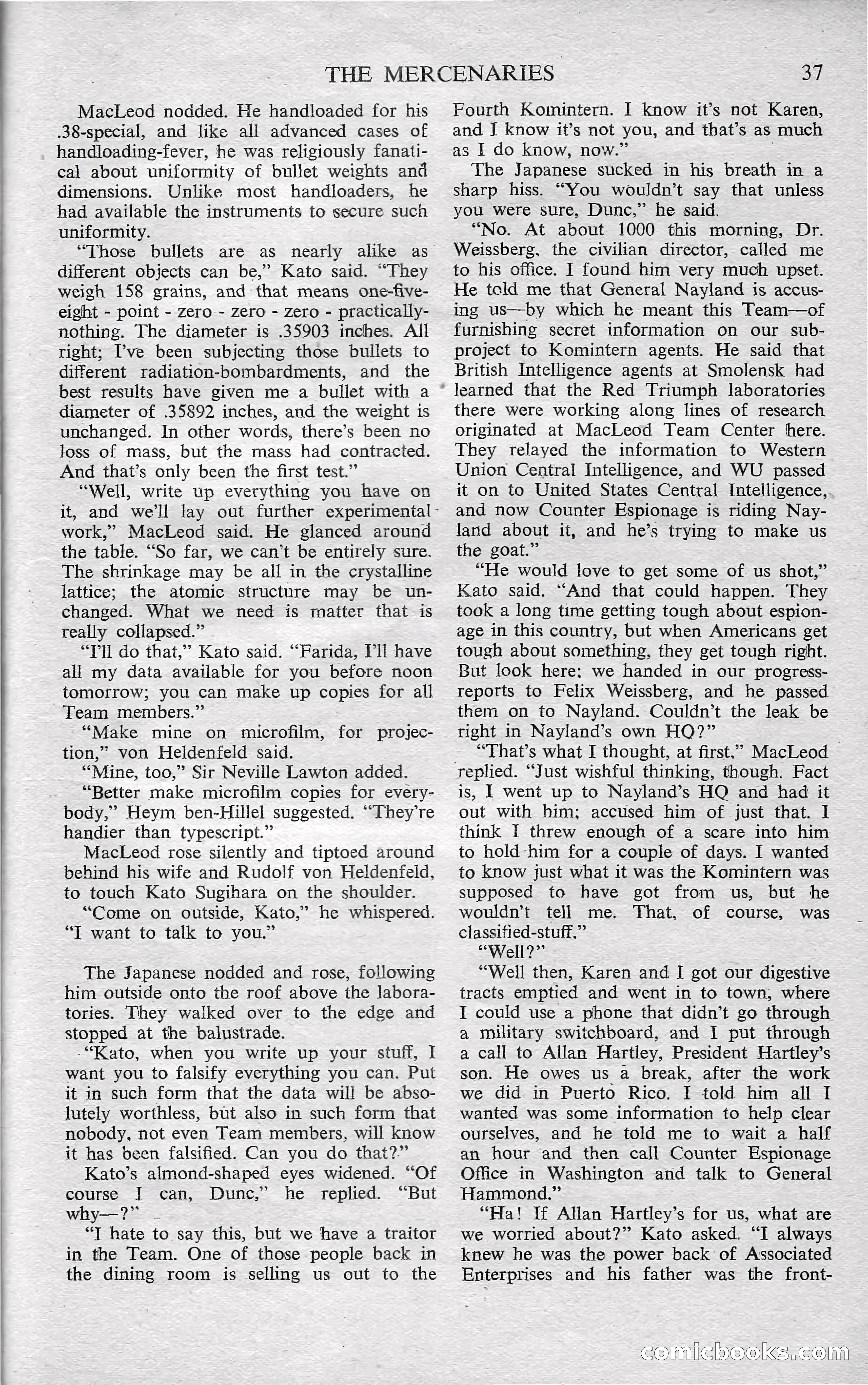 Astounding Science Fiction, October 1950 — page 39 of 68
