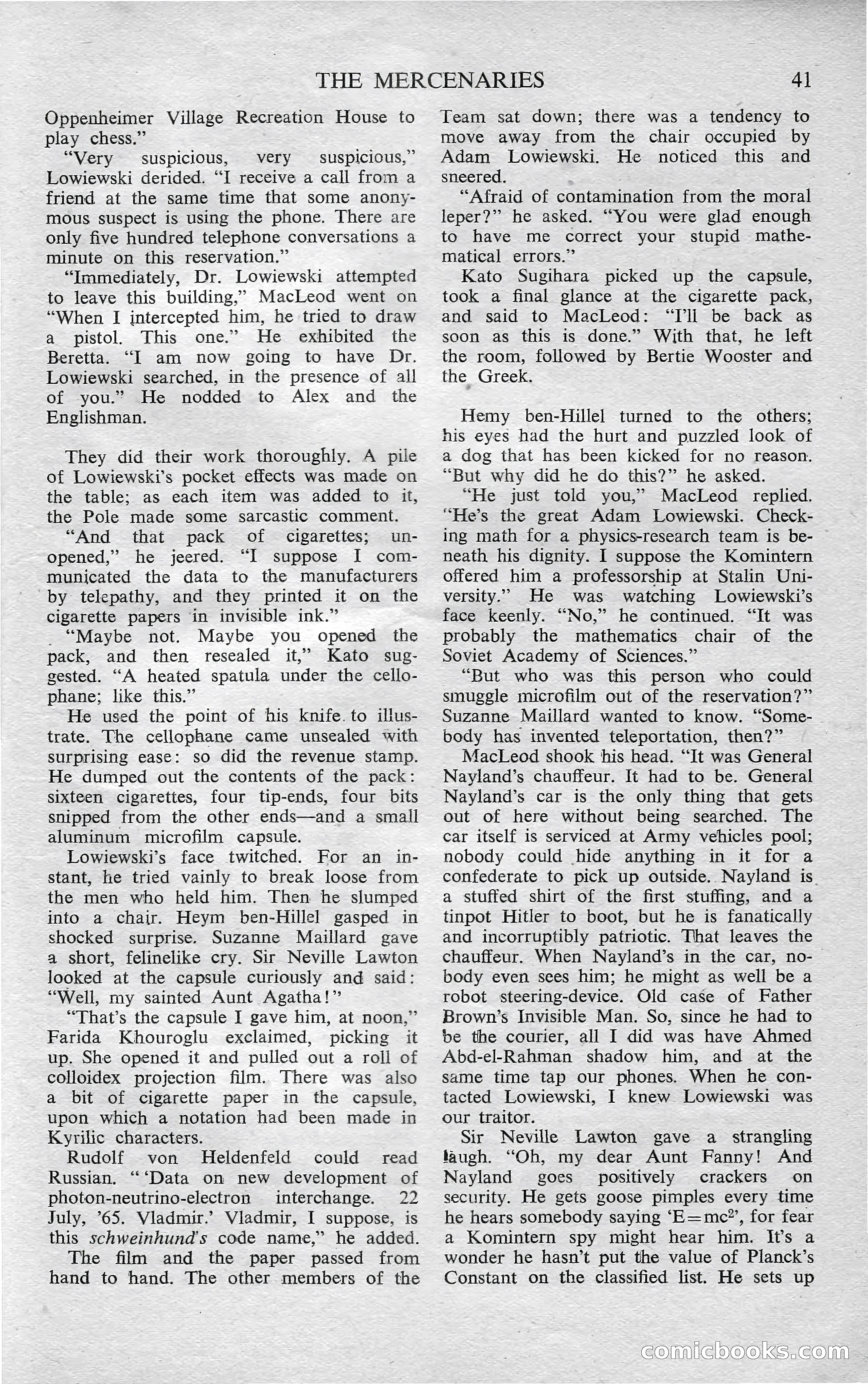 Astounding Science Fiction, October 1950 — page 43 of 68