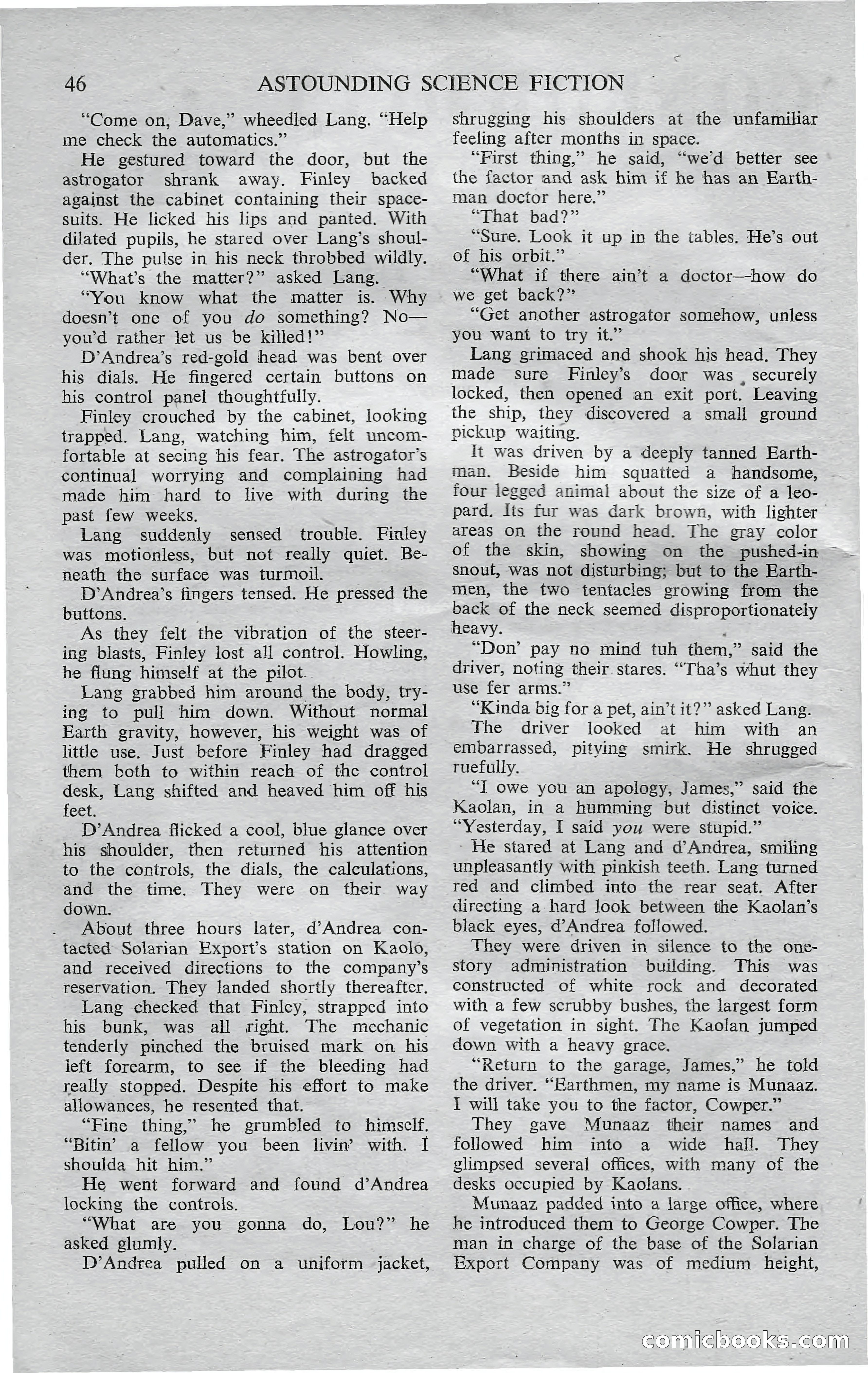 Astounding Science Fiction, October 1950 — page 48 of 68