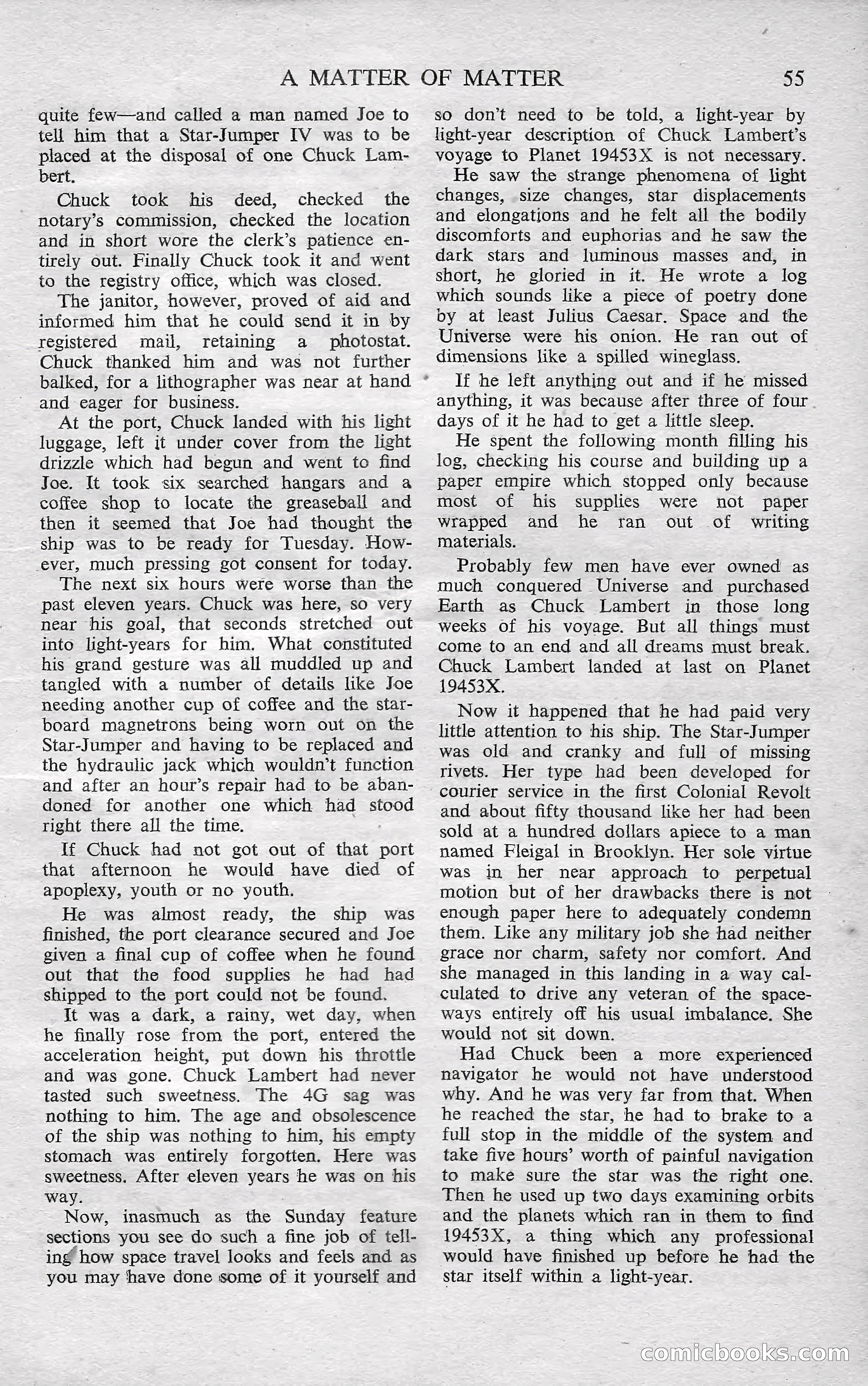 Astounding Science Fiction, October 1950 — page 57 of 68