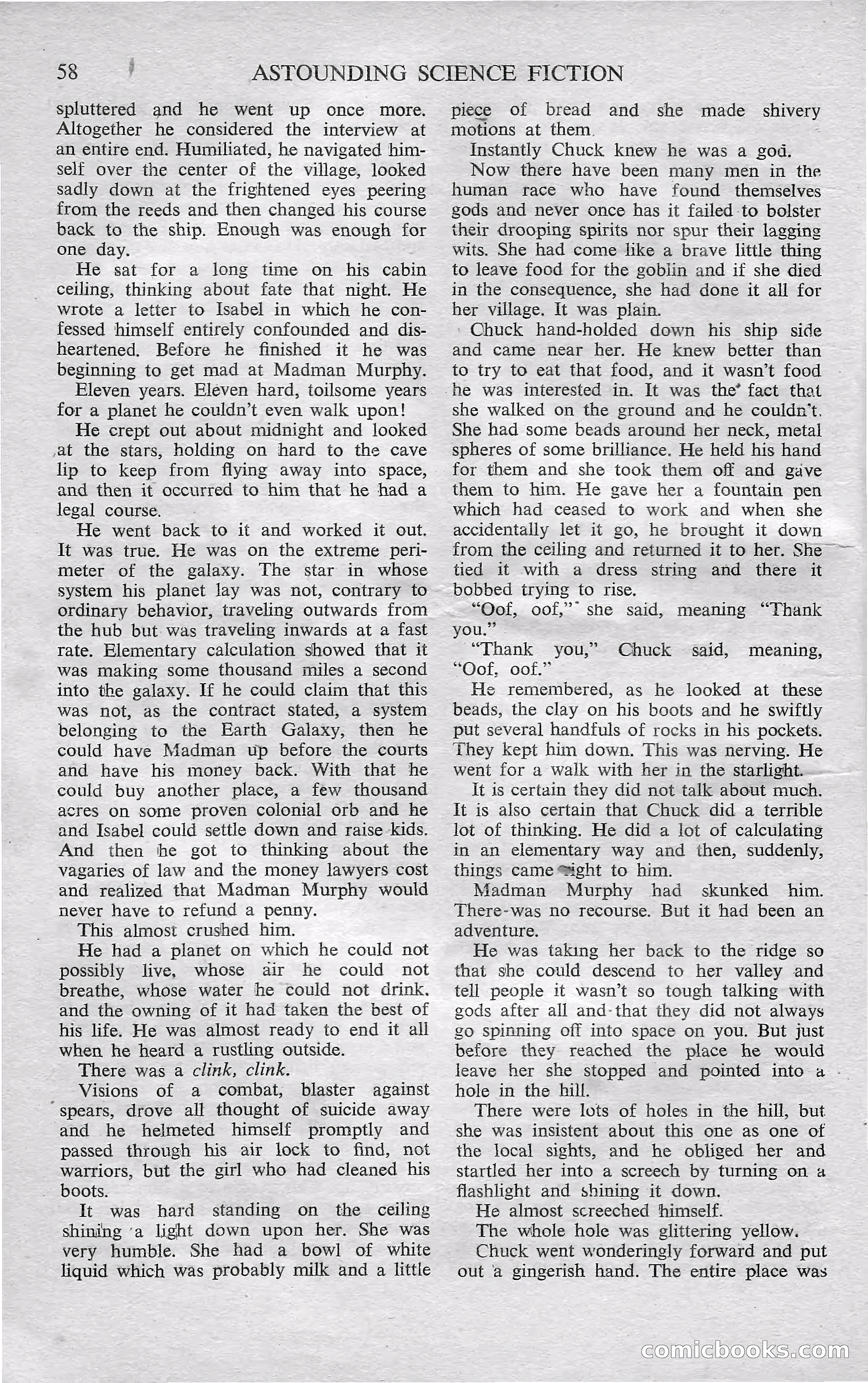 Astounding Science Fiction, October 1950 — page 60 of 68