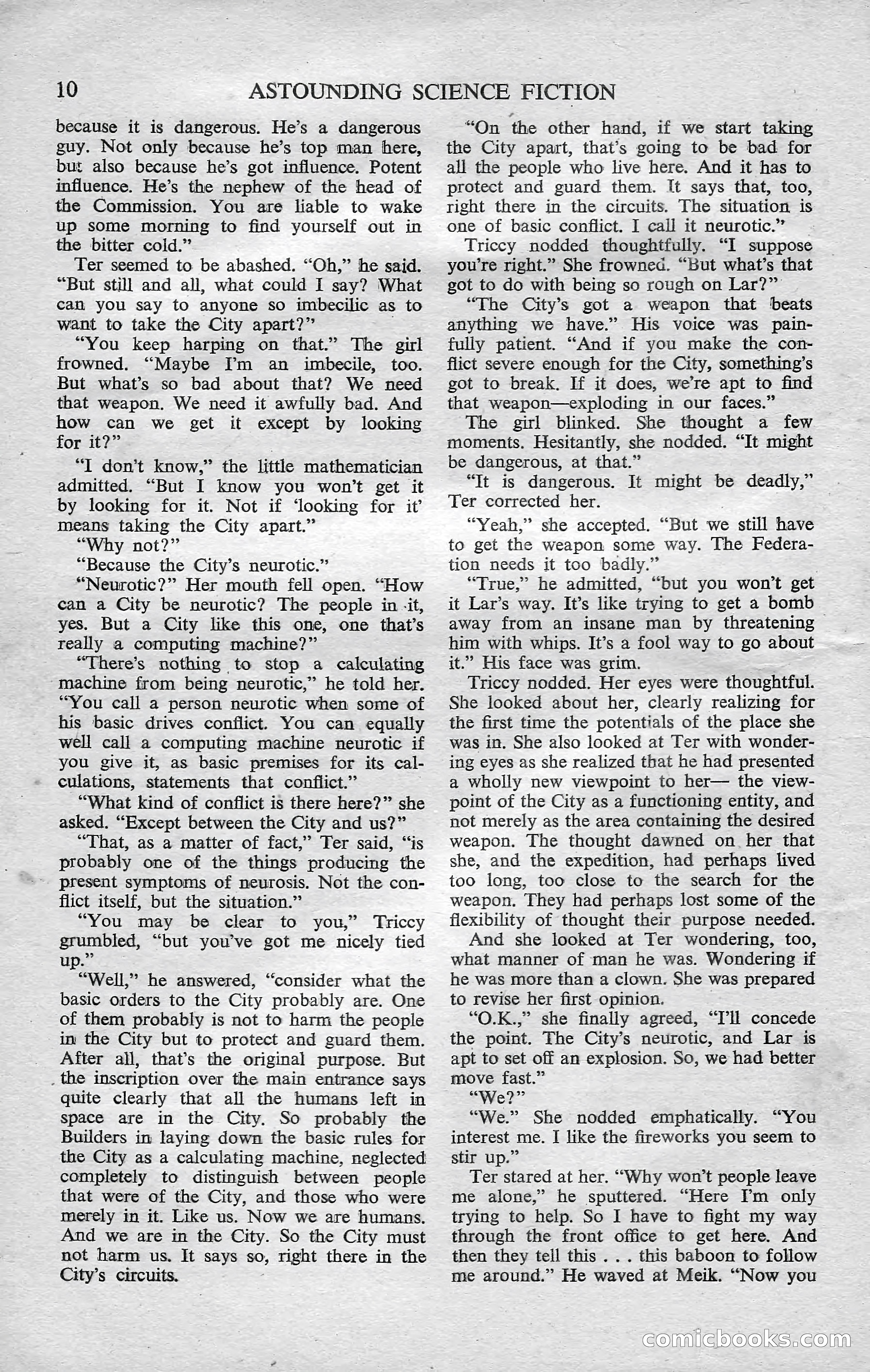 Astounding Science Fiction, February 1952 (British Edition) — page 12 of 68