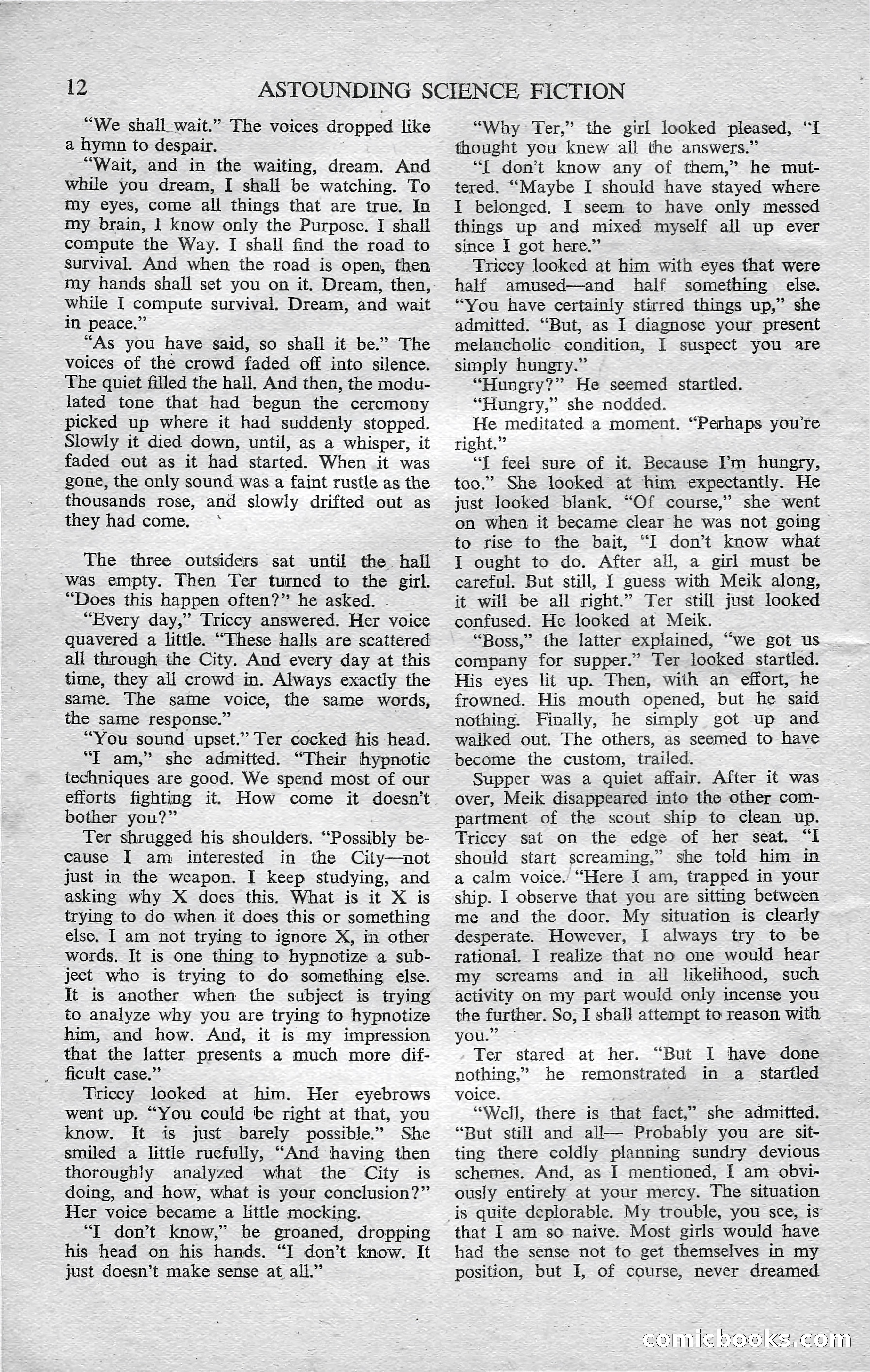 Astounding Science Fiction, February 1952 (British Edition) — page 14 of 68