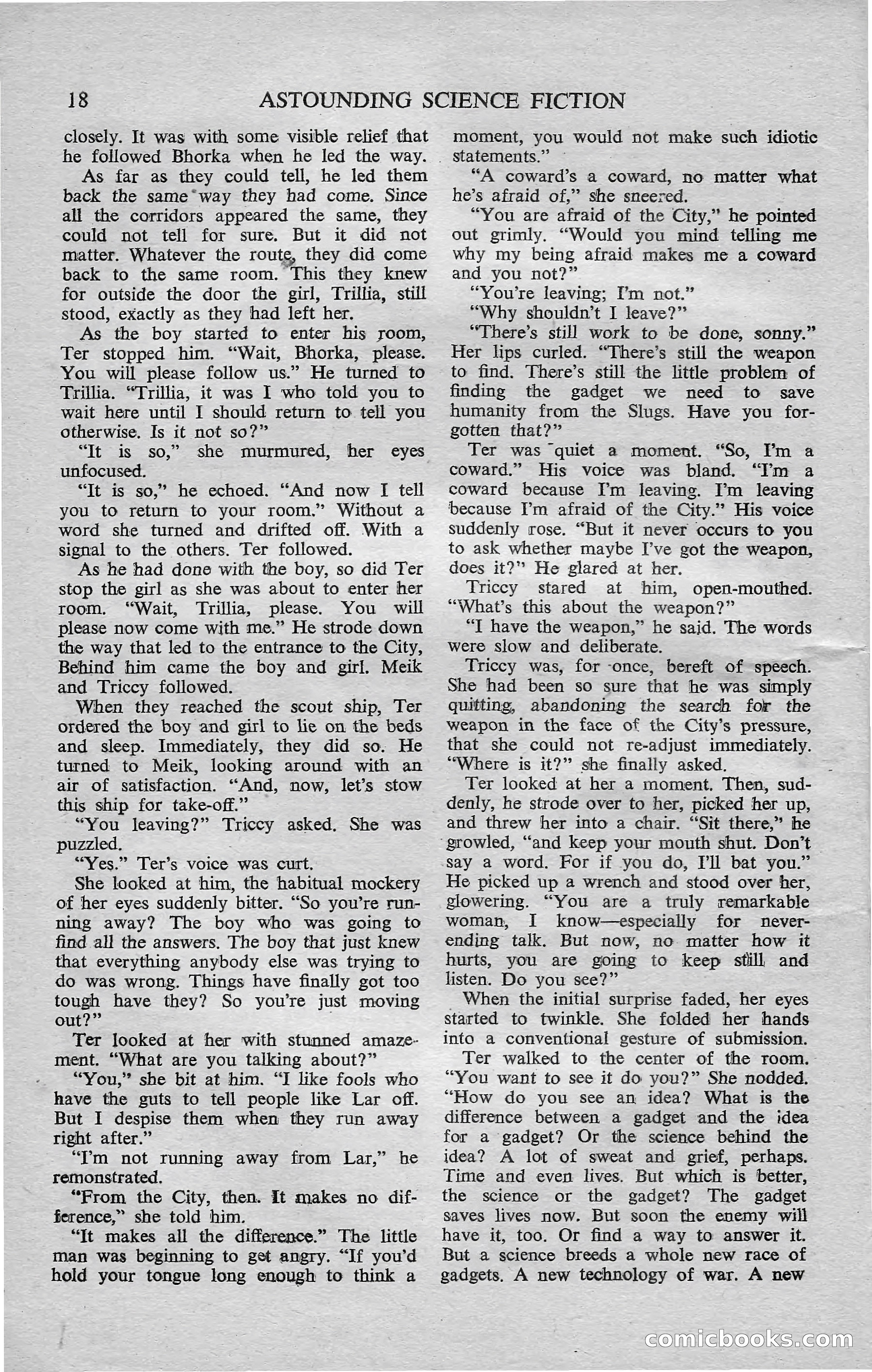 Astounding Science Fiction, February 1952 (British Edition) — page 20 of 68
