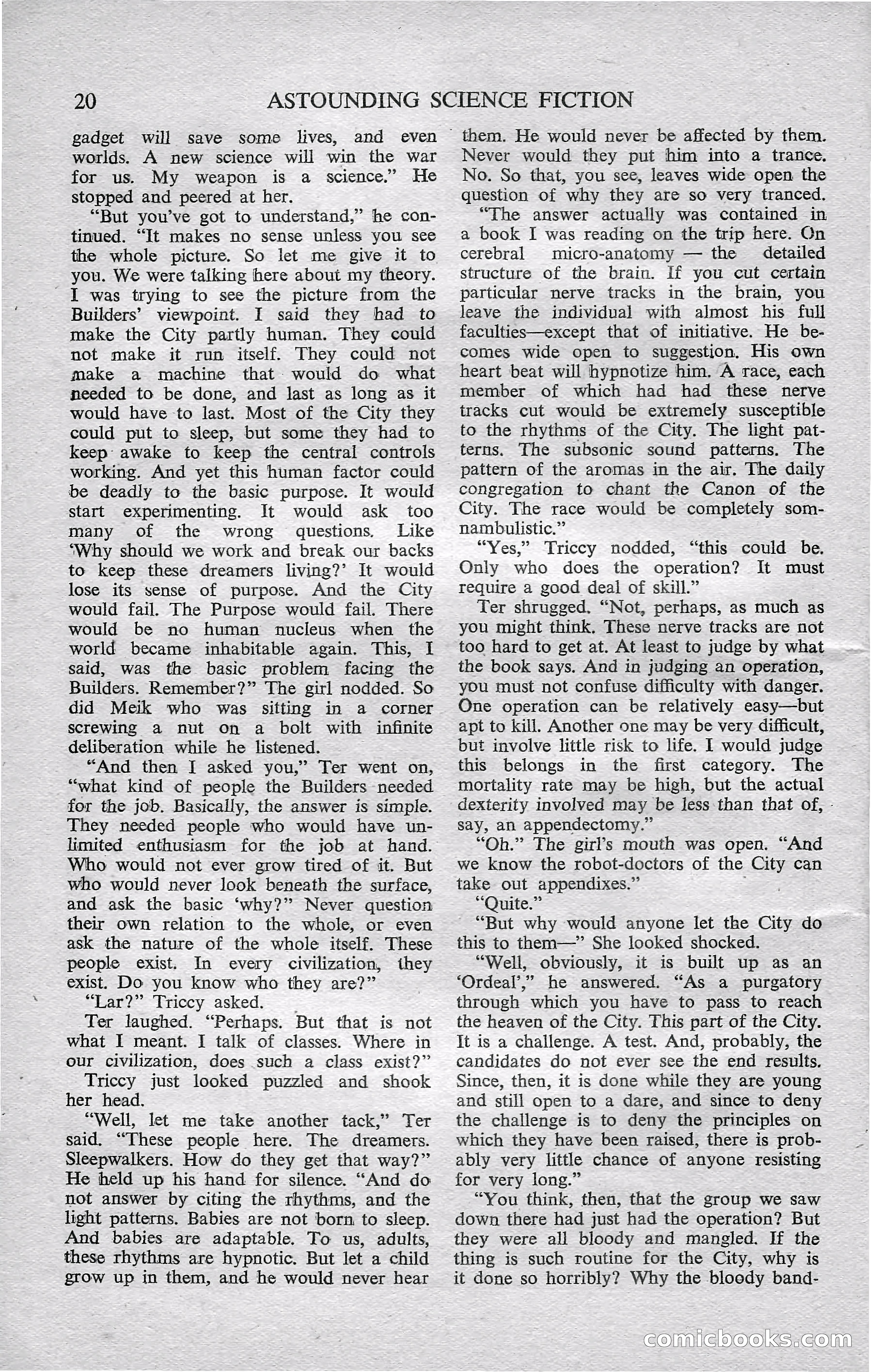Astounding Science Fiction, February 1952 (British Edition) — page 22 of 68